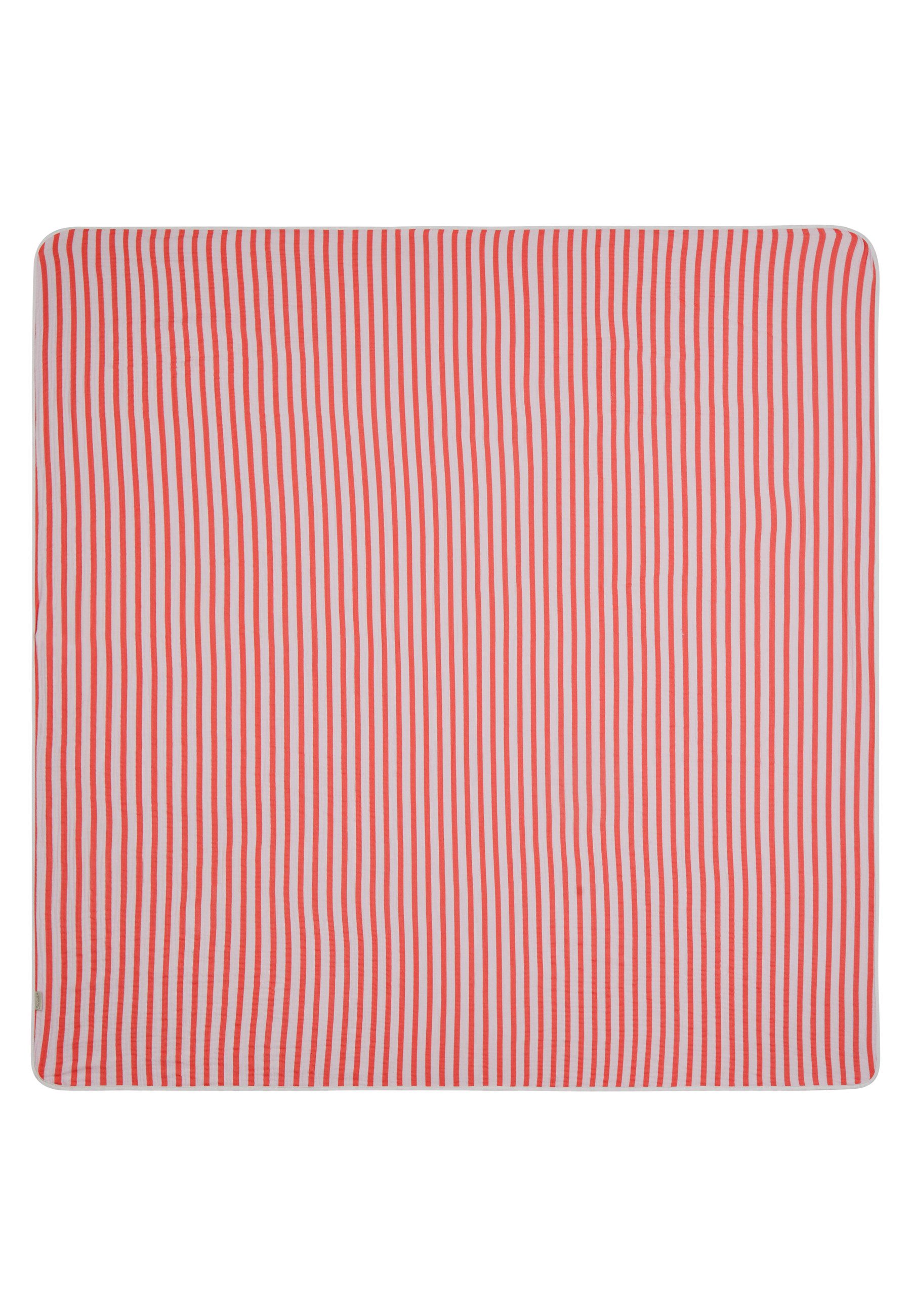 Babydecke Babydecke Musselin BÄR Betty, Sterntaler®, aus Musselin, mit trendiges Streifen-Design, unifarbene Rückseite