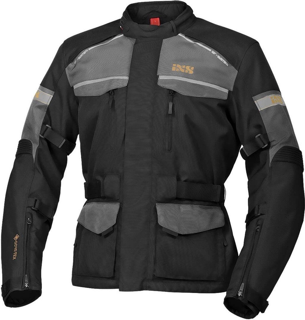 IXS Motorradjacke Tour Classic Gore-Tex Motorrad Textiljacke Black/Grey