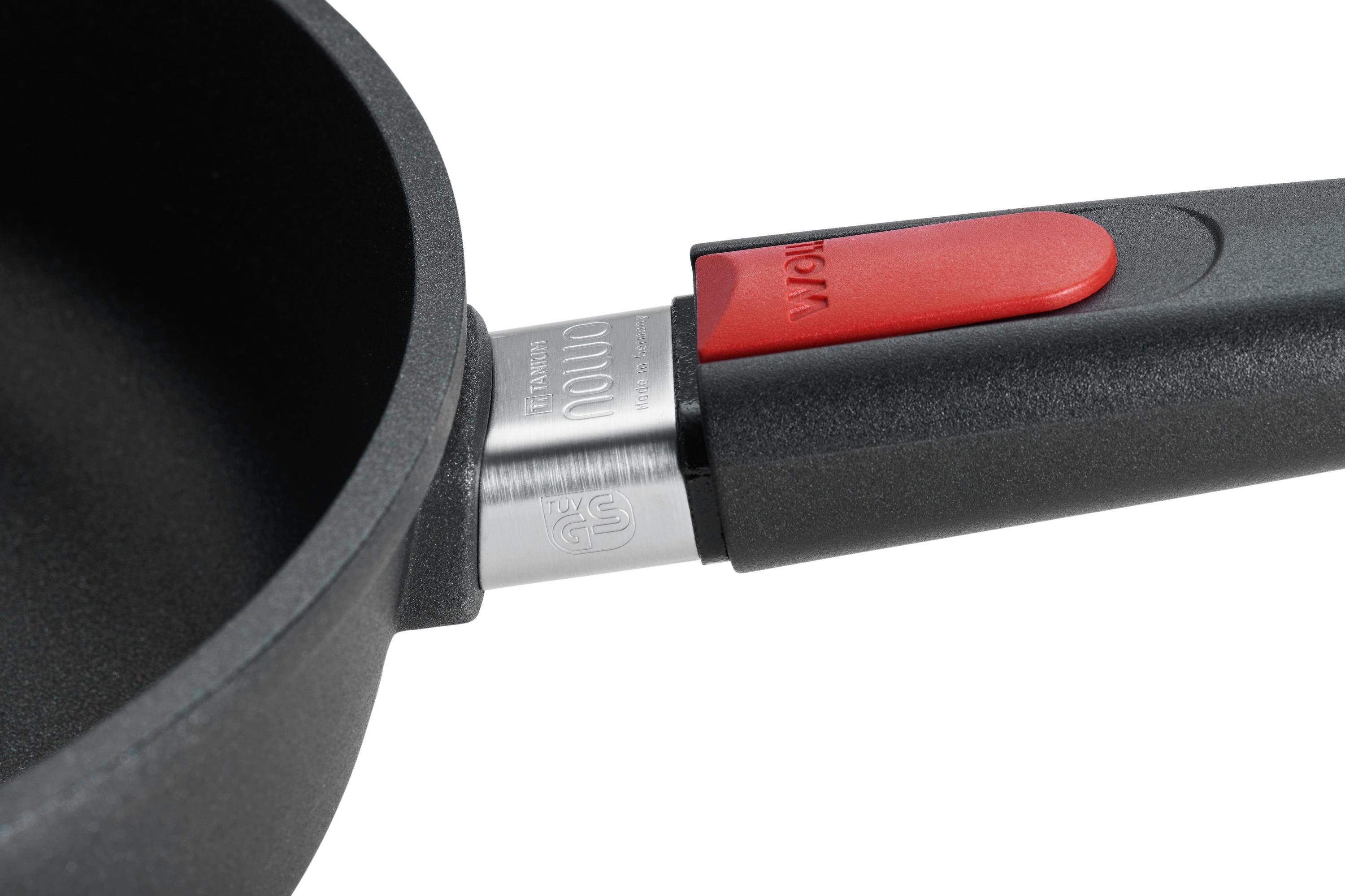 WOLL Servierpfanne Norbert Woll Hochrandpfanne Nowo Titanium Induction 26 cm Schwarz, (Hochrandpfanne)
