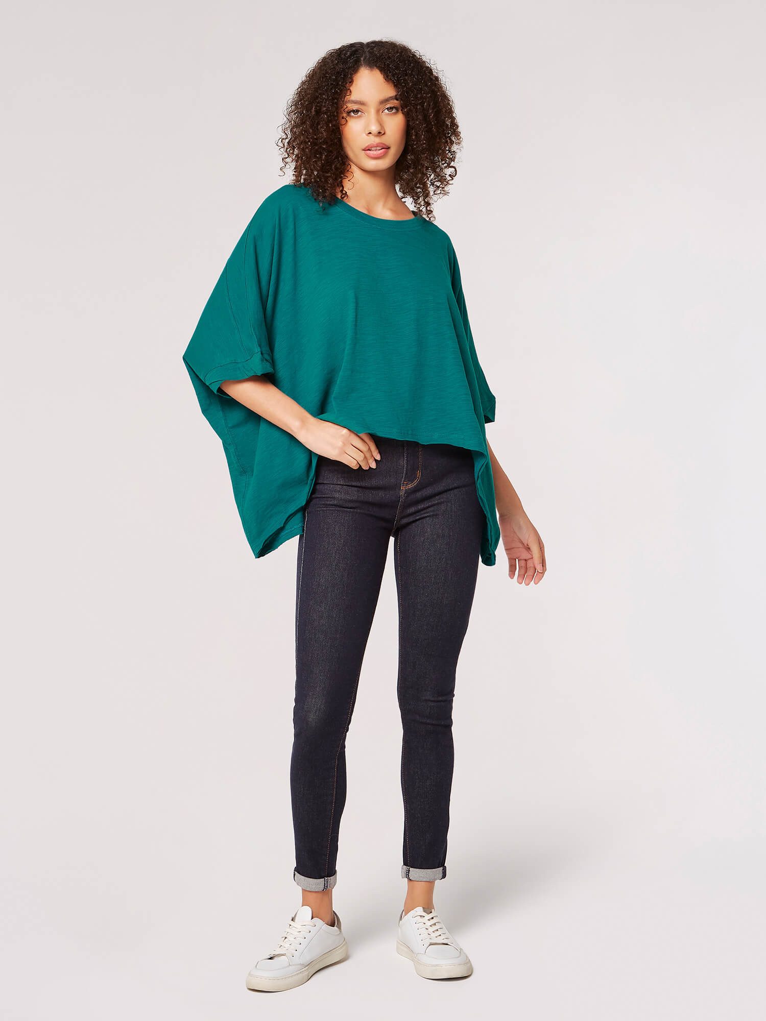 Apricot 3/4-Arm-Shirt Cotton Waterfall Slub Shirt, günstig online kaufen