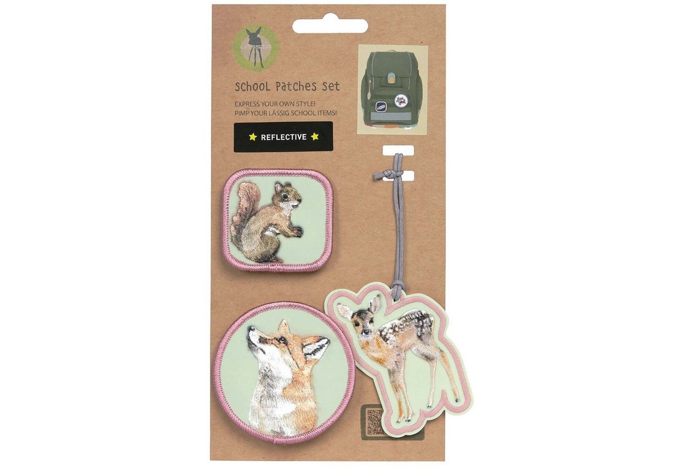 Thumbnail - LÄSSIG Aufkleber Lässig School Patches Set Forest