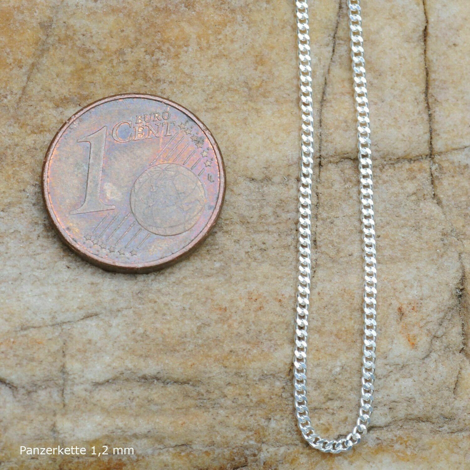 HOPLO Panzerkette Silberkette Panzerkette Länge 36cm - Breite 1,2mm - 925 S günstig online kaufen