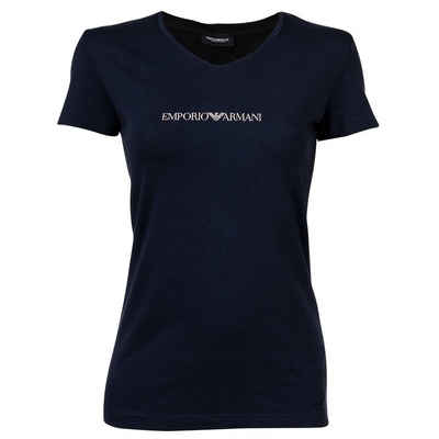 Emporio Armani T-Shirt »Damen T-Shirt - V-Neck, Kurzarm, Loungewear,«