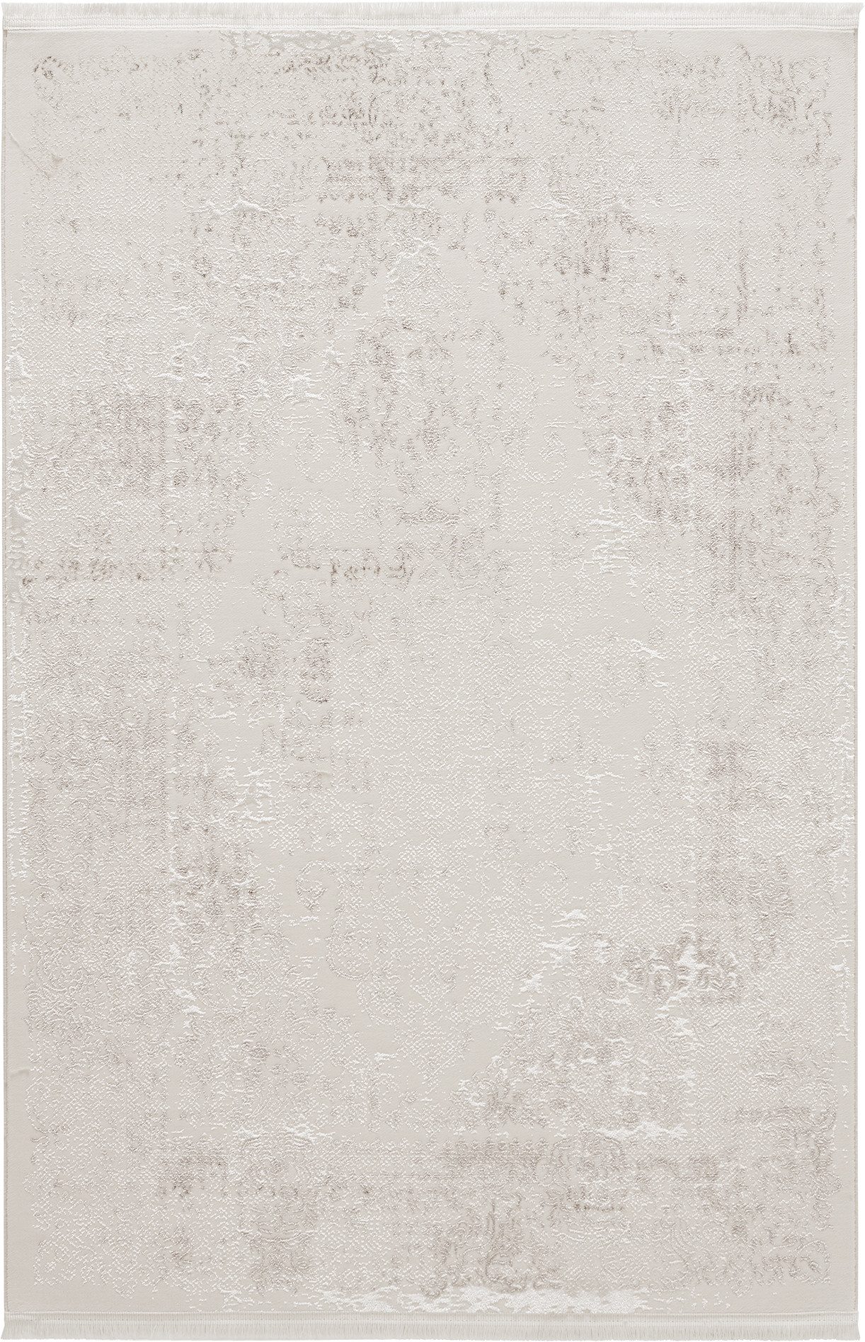 Sehrazat Teppich Diamond 7810, auch als Läufer, rechteckig, Höhe: 8 mm, Kurzflor, Vintage, Viskose, leichter Glanz, mit Fransen, Wohnzimmer