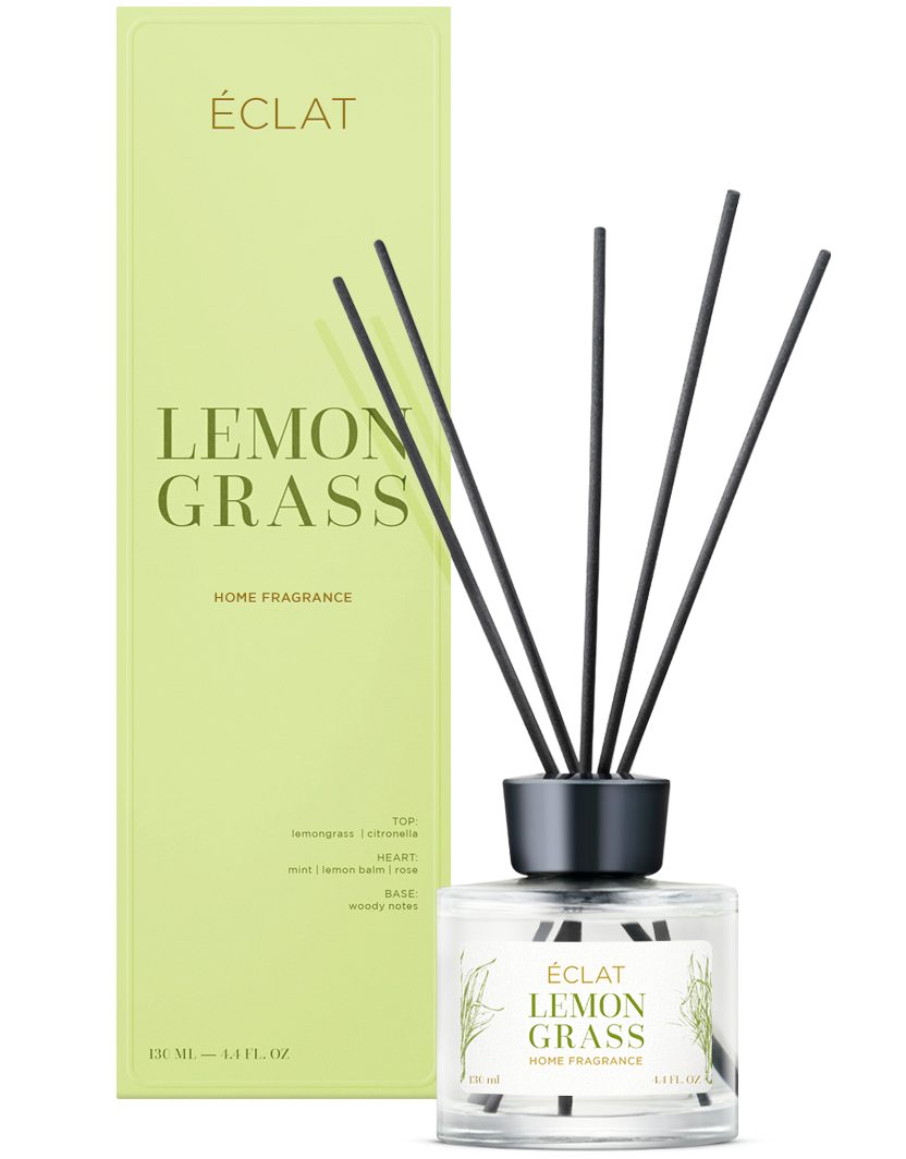 ÉCLAT Raumduft ECLAT Lemongrass - Raumduft Diffusor Lufterfrischer mit Stäbchen