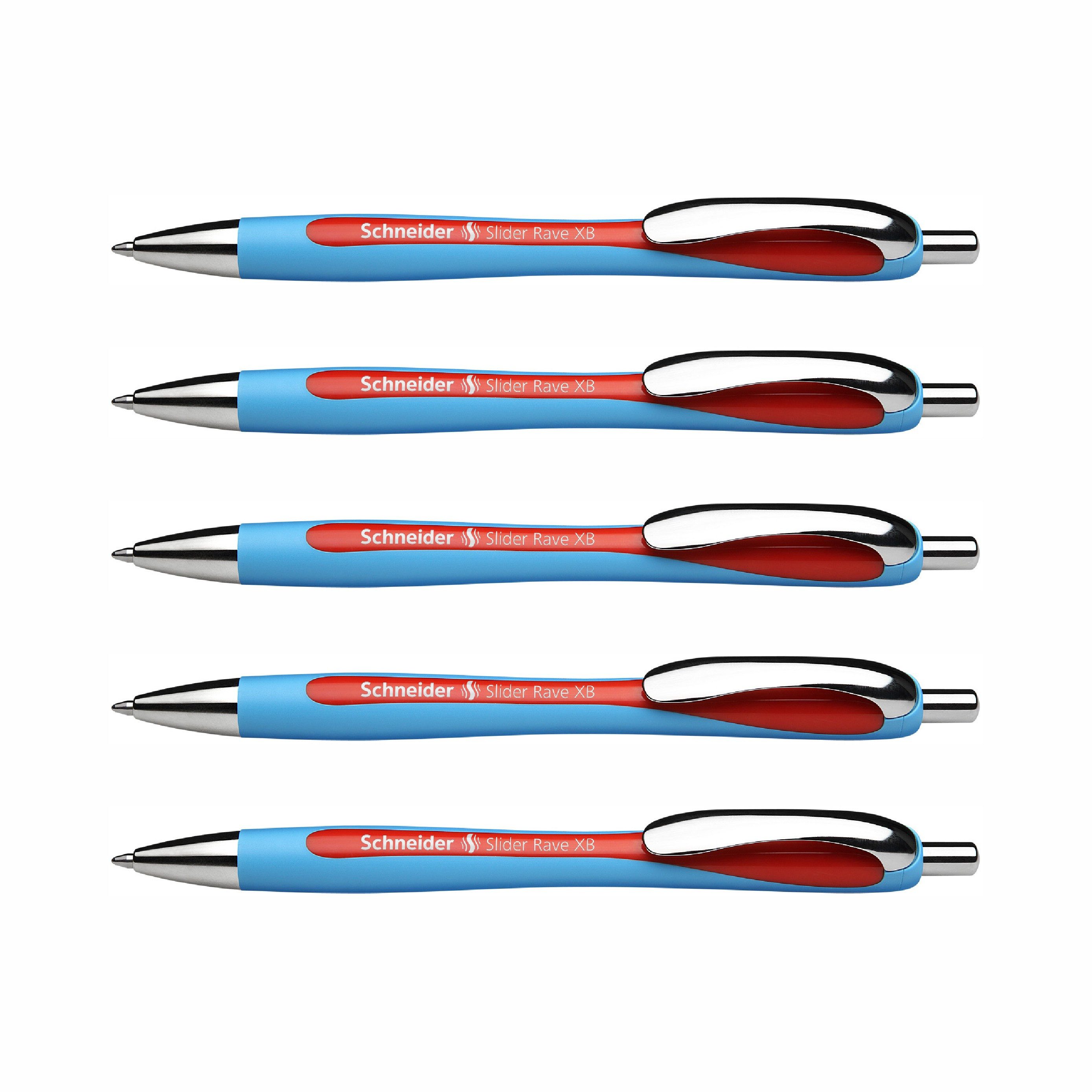 Schneider Kugelschreiber Slider Rave XB 5er-Pack