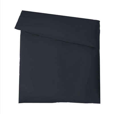 Bettwäsche Luxury Deckenbezug Bettdecke Mako Satin 135x200cm dunkelblau, aqua-textil, Baumwolle