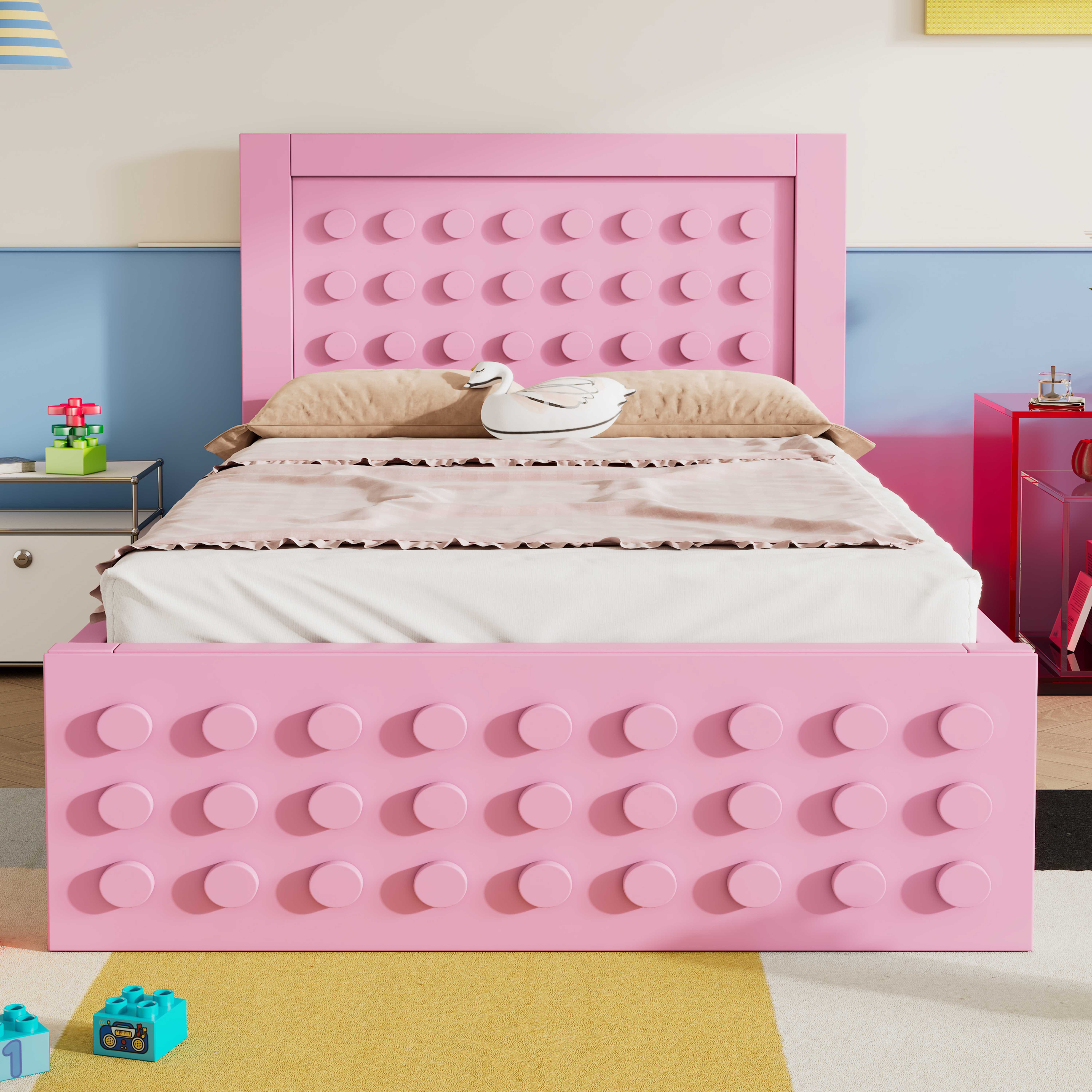 BlingBin Einzelbett Holzbett Kinderbett Jugendbett Massivholz günstig online kaufen