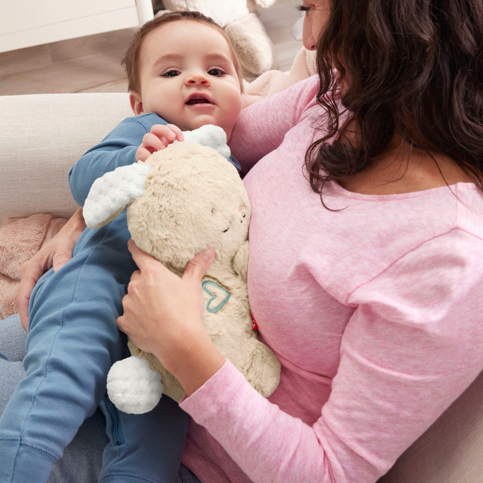 Fisher-Price® Plüschfigur Schlummer-Häschen, Einschlafhilfe, mit sanftem Licht