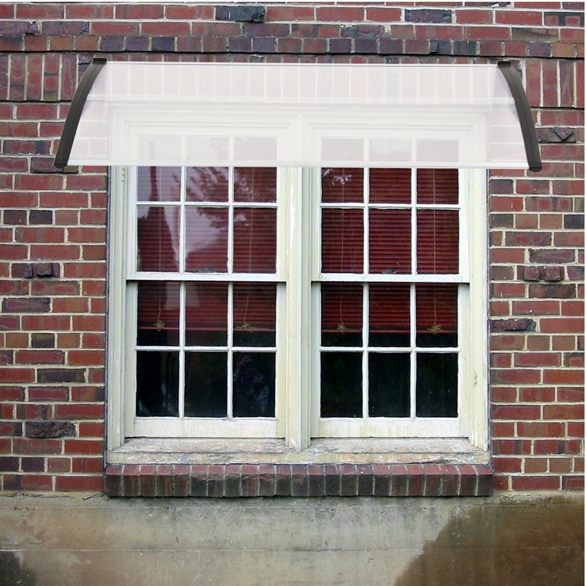 Melko Pultvordach Überdachung Haustürvordach Kunststoff Pultvordach Vorgarten Garten (Stück), UV-beständig