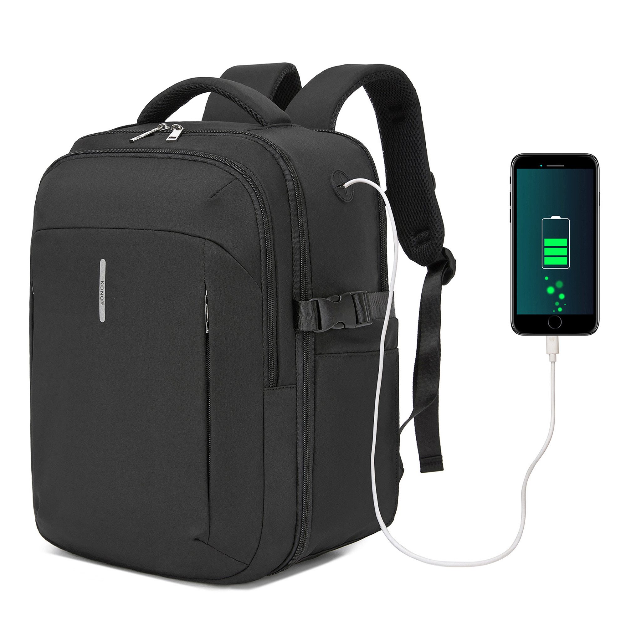 KONO Rucksack Handgepäck 40x30x20cm Ryanair Zugelassen, 24L Laptoprucksack