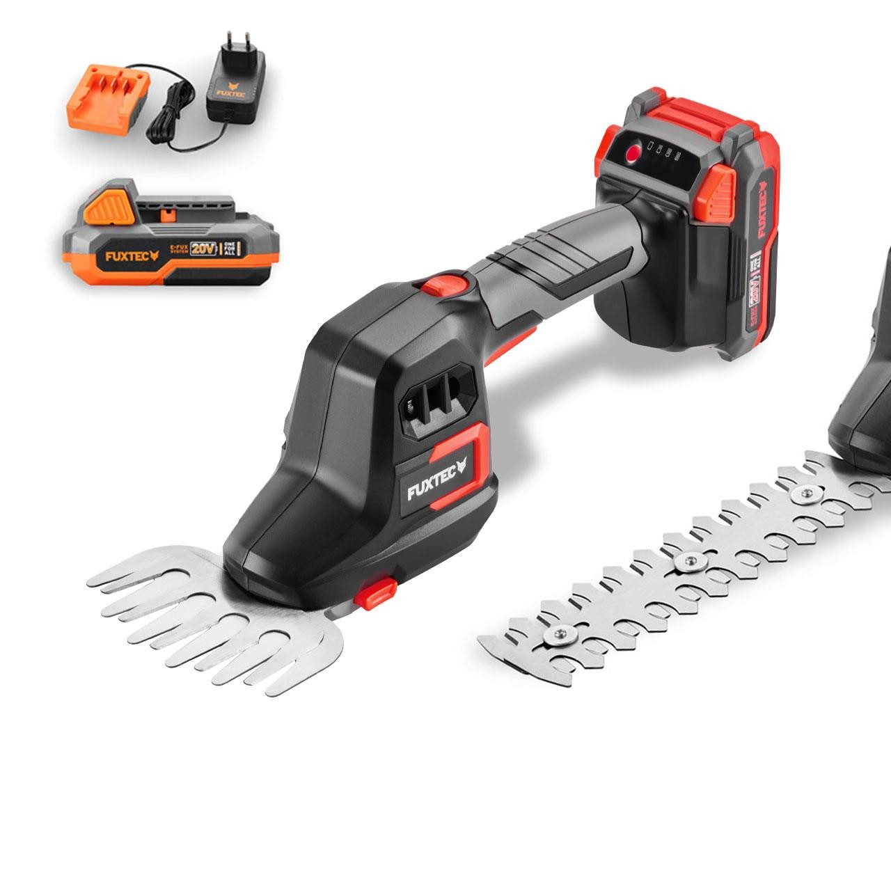 FUXTEC Akku-Heckenschere FX-E1HHS20SET, 2Ah-Akku, 20cm Schnittlänge, günstig online kaufen