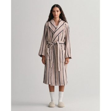 Gant Bademantel Gant Home Bademantel Stripe Robe Putty (L)