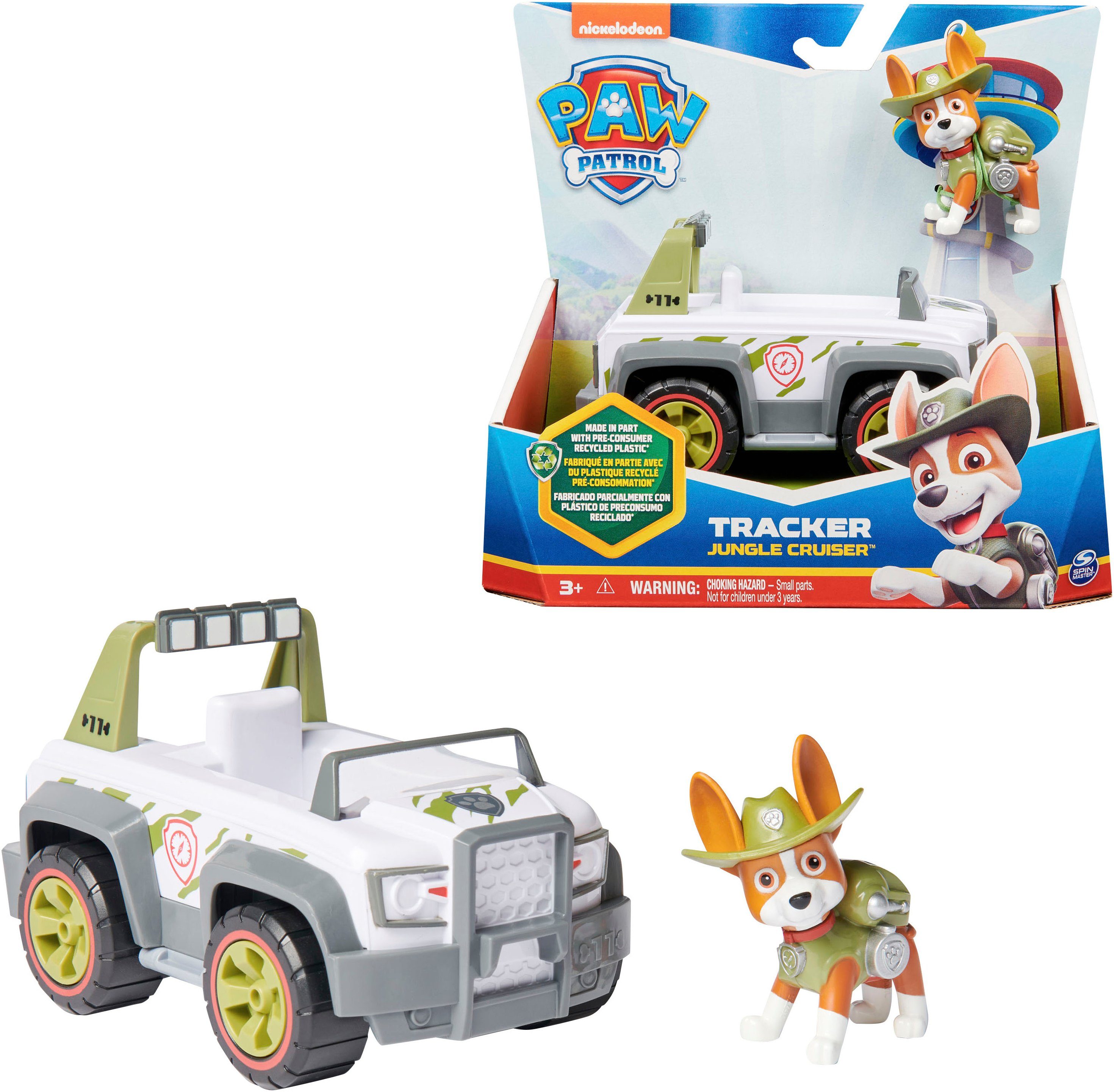 Spin Master Spielzeug-Auto Paw Patrol - Sust. Basic Vehicle Tracker, zum Teil aus recycelten Material