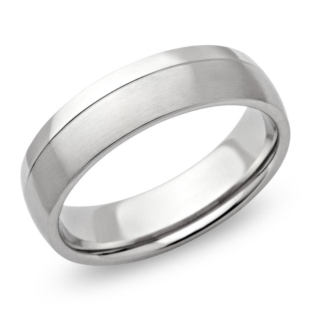 Unique Fingerring Matter Edelstahl Ring mit Glanzrille R9111 von Unique günstig online kaufen