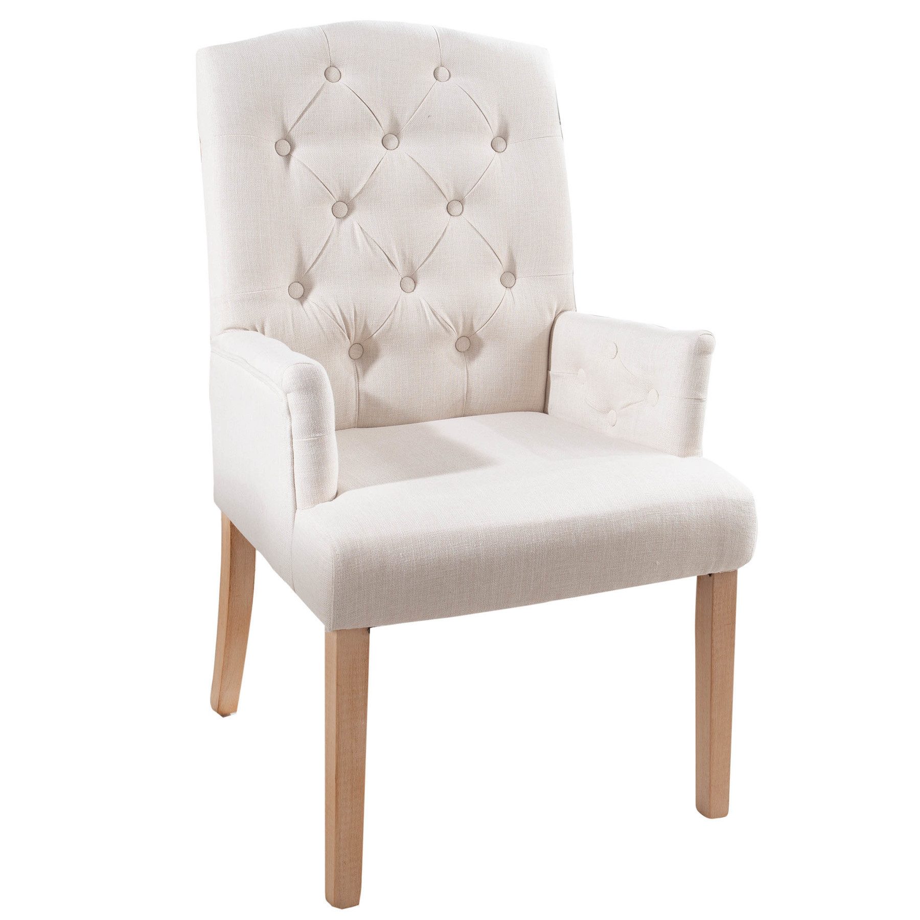 riess-ambiente Polsterstuhl CASTLE beige (Einzelartikel, 1 günstig online kaufen