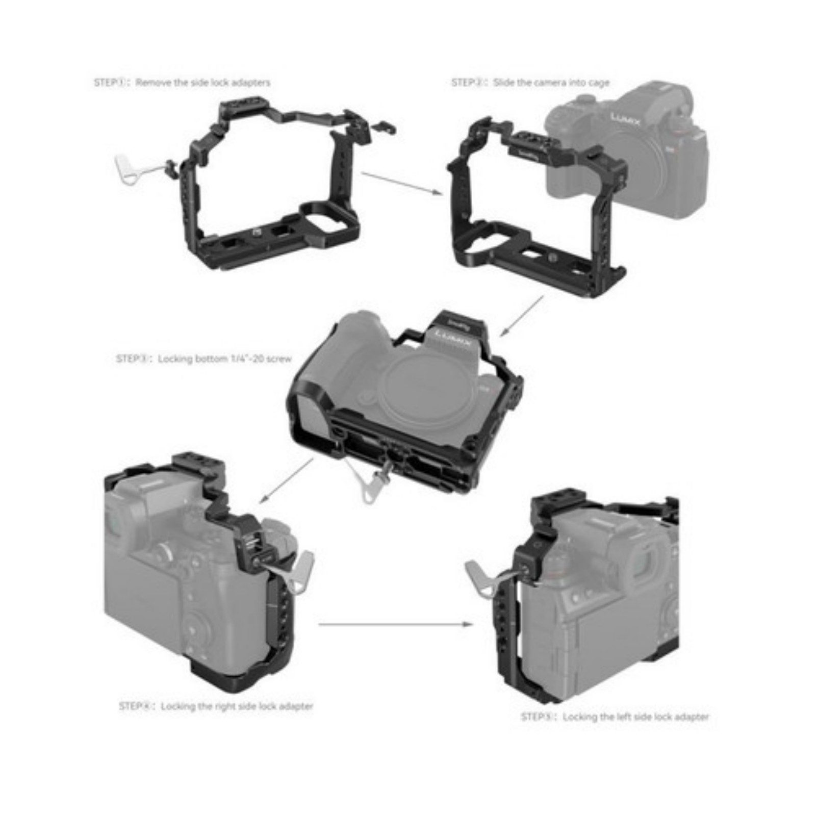 SmallRig Kamerahalterung SmallRig Metall-Kamerakäfig für Panasonic LUMIX G9 II / S5II / S5IIX
