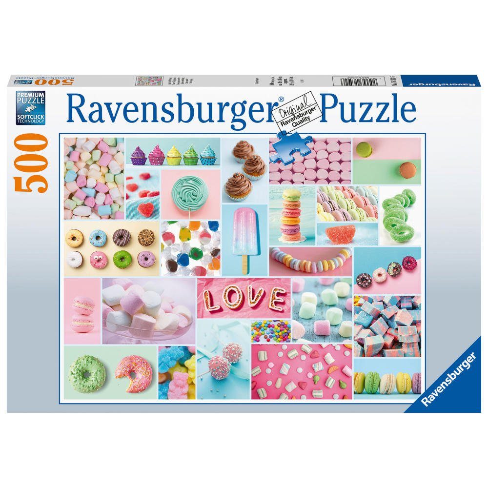 Puzzle Süße Versuchung 500 Teile, Ravensburger Puzzleteile