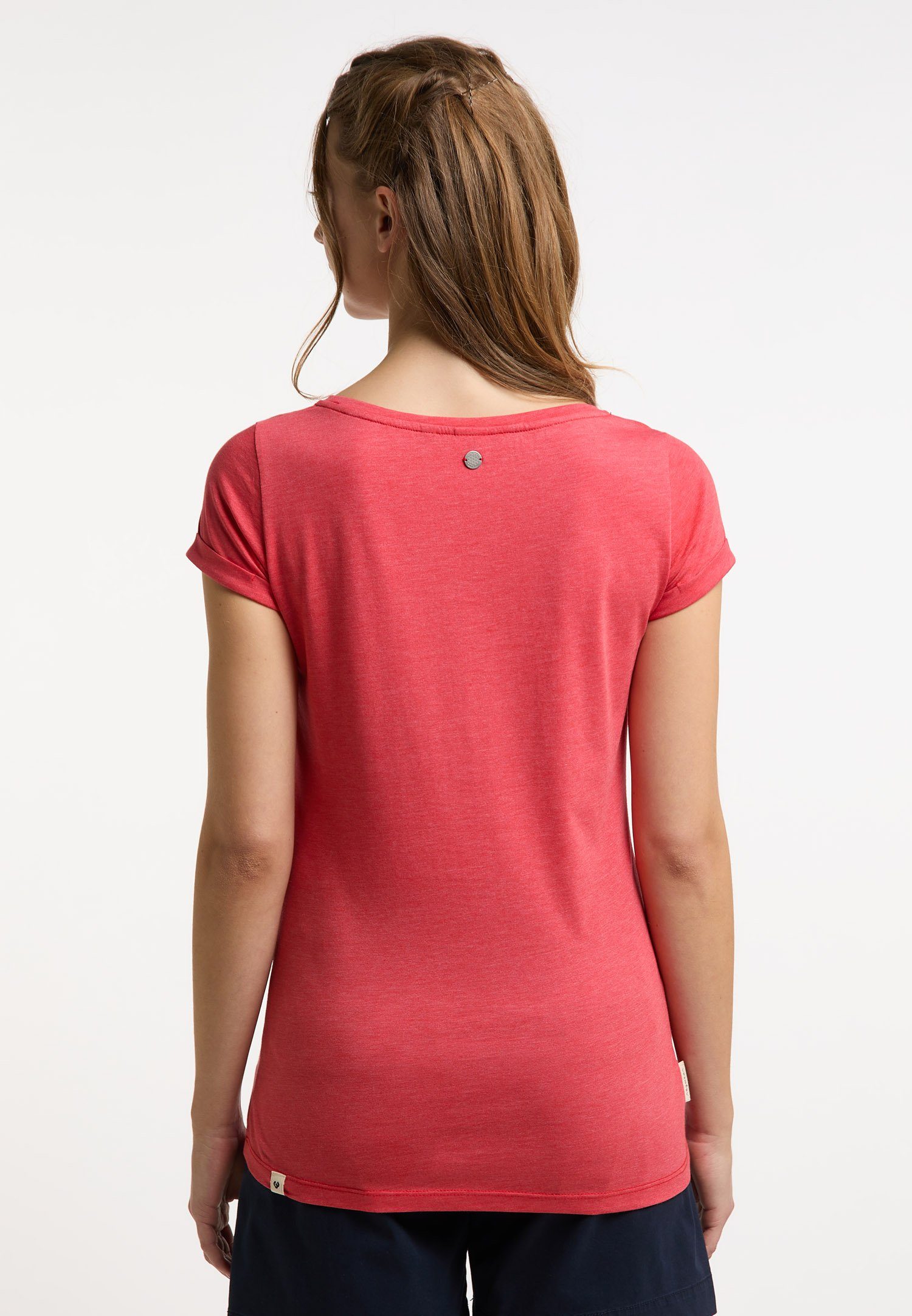 Ragwear T-Shirt FLORAH ORGANIC RED Vegane A & Mode Nachhaltige