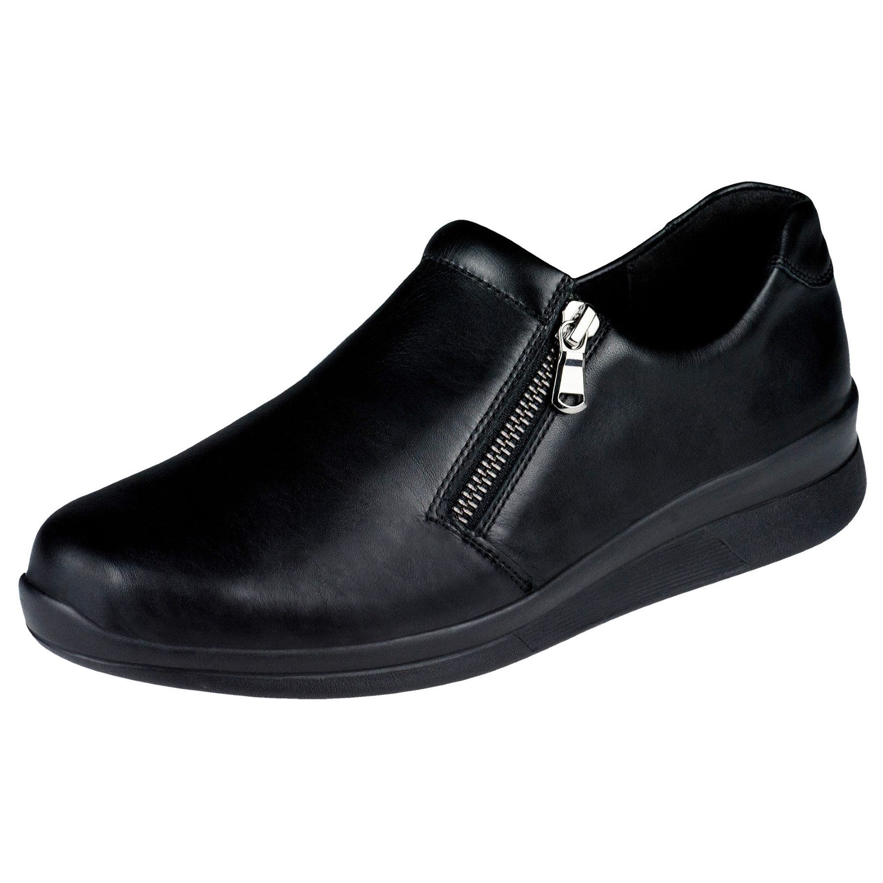 weiblich Berkoflex Edina Halbschuh Leder Sneaker