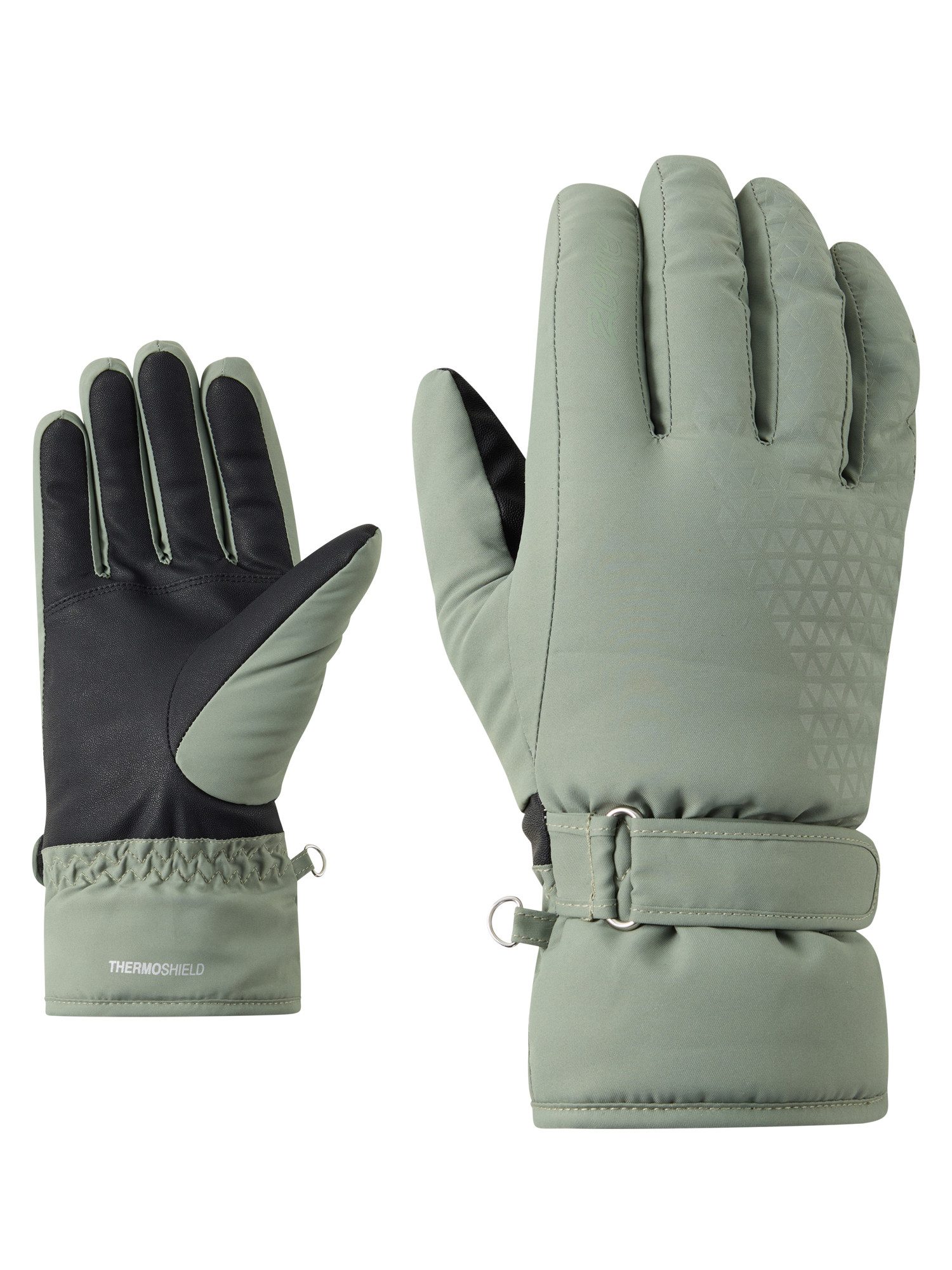 Ziener Skihandschuhe KISAR-Z AQUASHIELD® DAMEN wasserdicht, winddicht, atmungsaktiv, warm, weiches Fleece-Futter