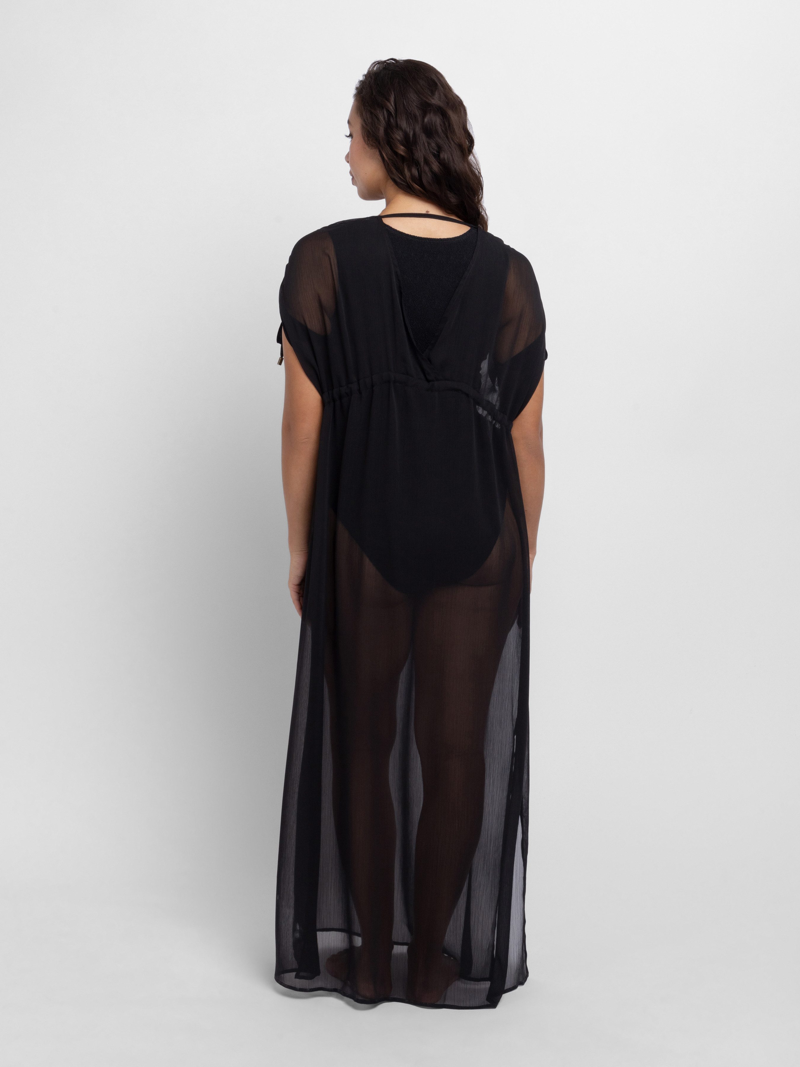 Dorina Strandkleid Sabrina tiefer V-Ausschnitt