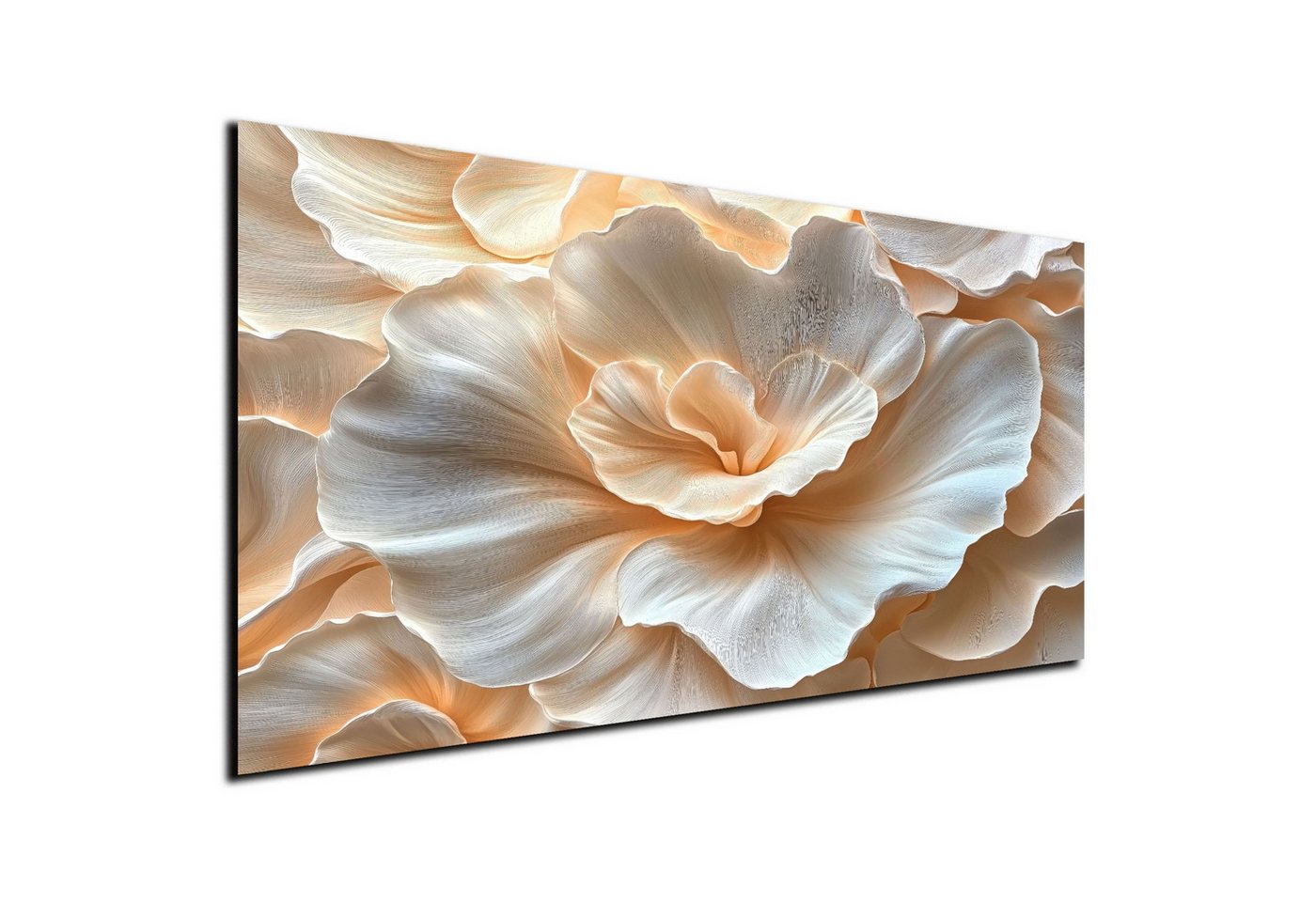 DARO Design Leinwandbild Modern Abstrakt Wandbilder XXL Wandbild Wand Deko Leinwand Bilder, (Blume mit Blüten - Bild groß Wohnzimmer Schlafzimmer Küche Esszimmer Einteilig Querformat Fotodruck Leinwände Wanddeko Abstrakte Kunst Boho), 30x20 cm