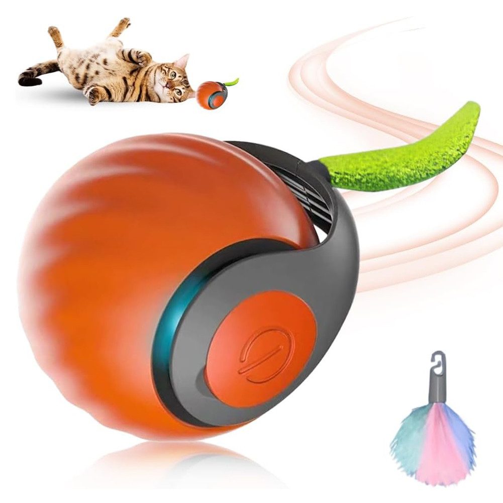 FANNOU Tier-Intelligenzspielzeug Katzen Ball, Interaktives Katzenspielzeug Elektrisch Magic Hund, (1-tlg) Selbstbeschäftigung Automatischer Rollball für Katzen Hunde