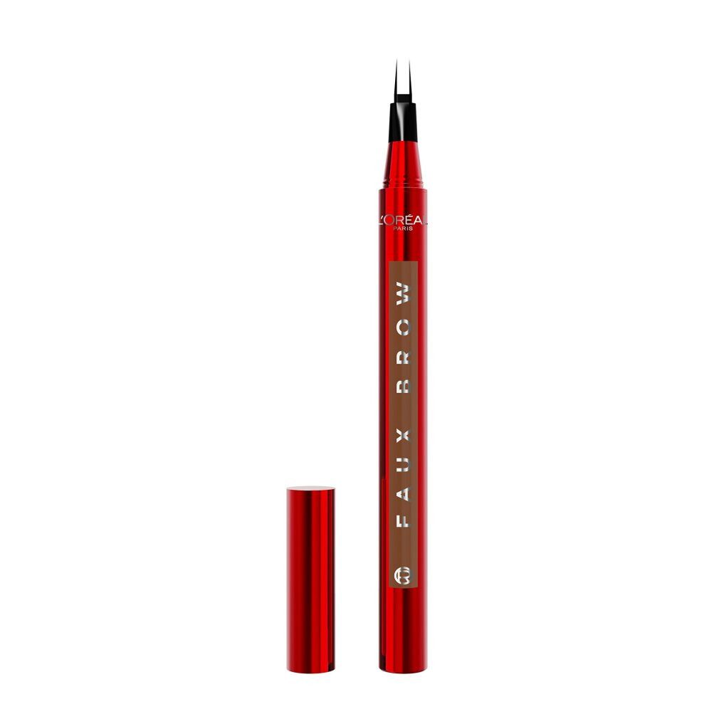 L'Oreal Deutschland Augenbrauen-Stift Unfehlbarer Augenbrauenstift (Faux Brow), 1 ml, Farbton: Rotbraun