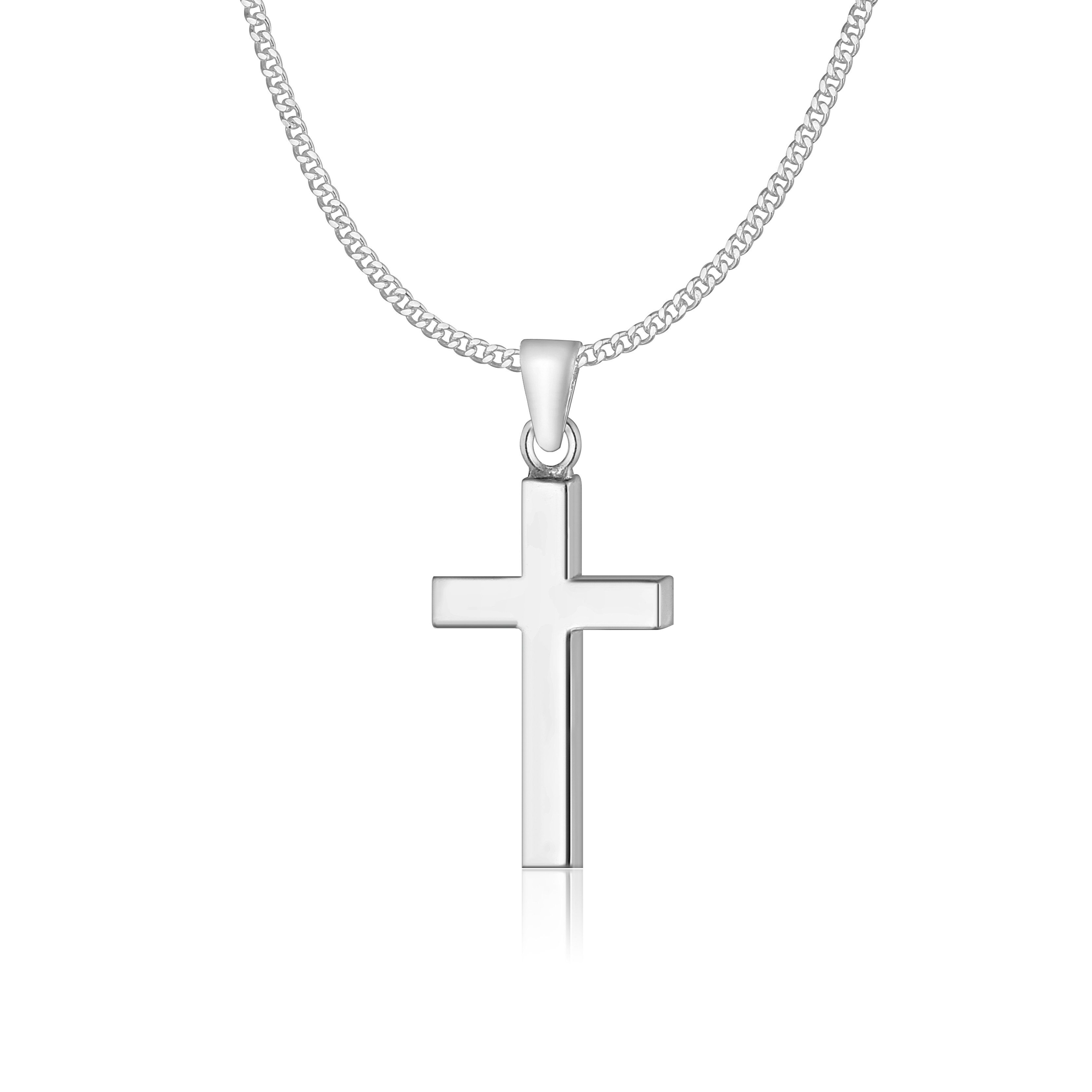 NAHLE Panzerkette Kreuz Silberkette Kreuz Kette günstig online kaufen