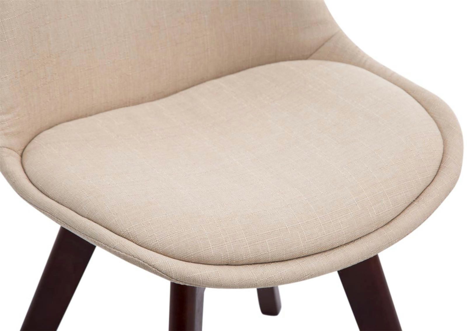 TPFLiving Besucherstuhl Bornova Two (Pflegeleichte Oberflächen & robuste Materialien, 4 St), Maße (TxBxH): 55 x 48 x 84cm - Farbe: creme