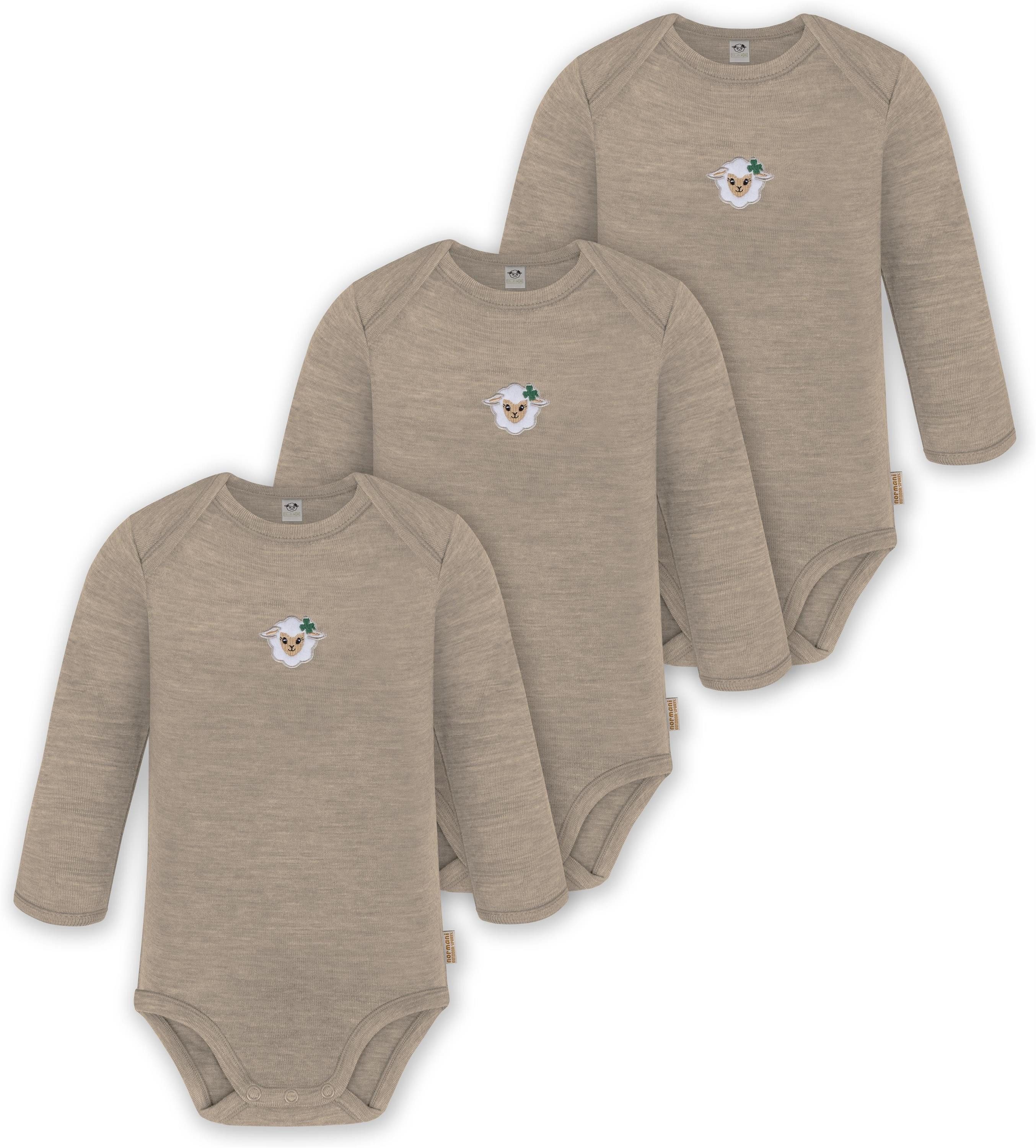 Langarmwickelbody 3er Pack Baby Merino Body Langarm Auckland