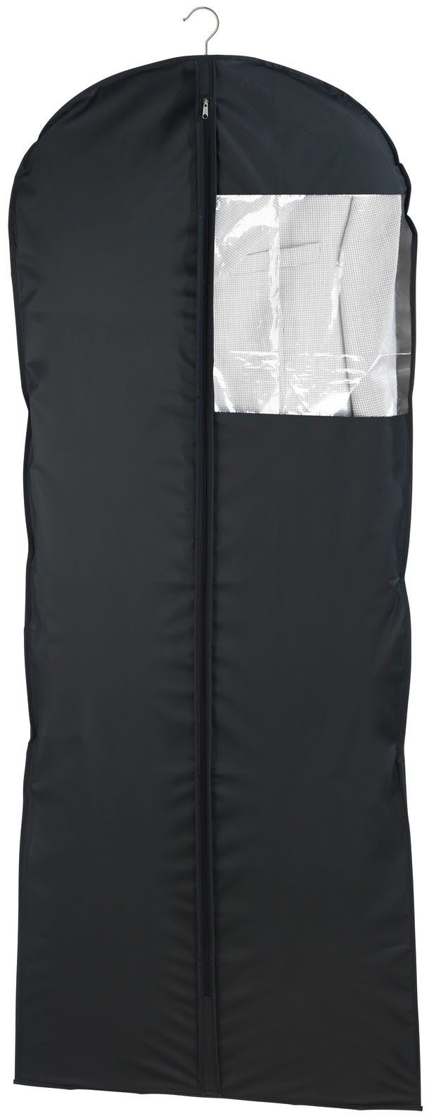 WENKO Kleidersack Modell Deep Black (Set, 3 St) Kleiderhülle mit Sichtfenster & Reißverschluss, abwaschbar, 3 Größen