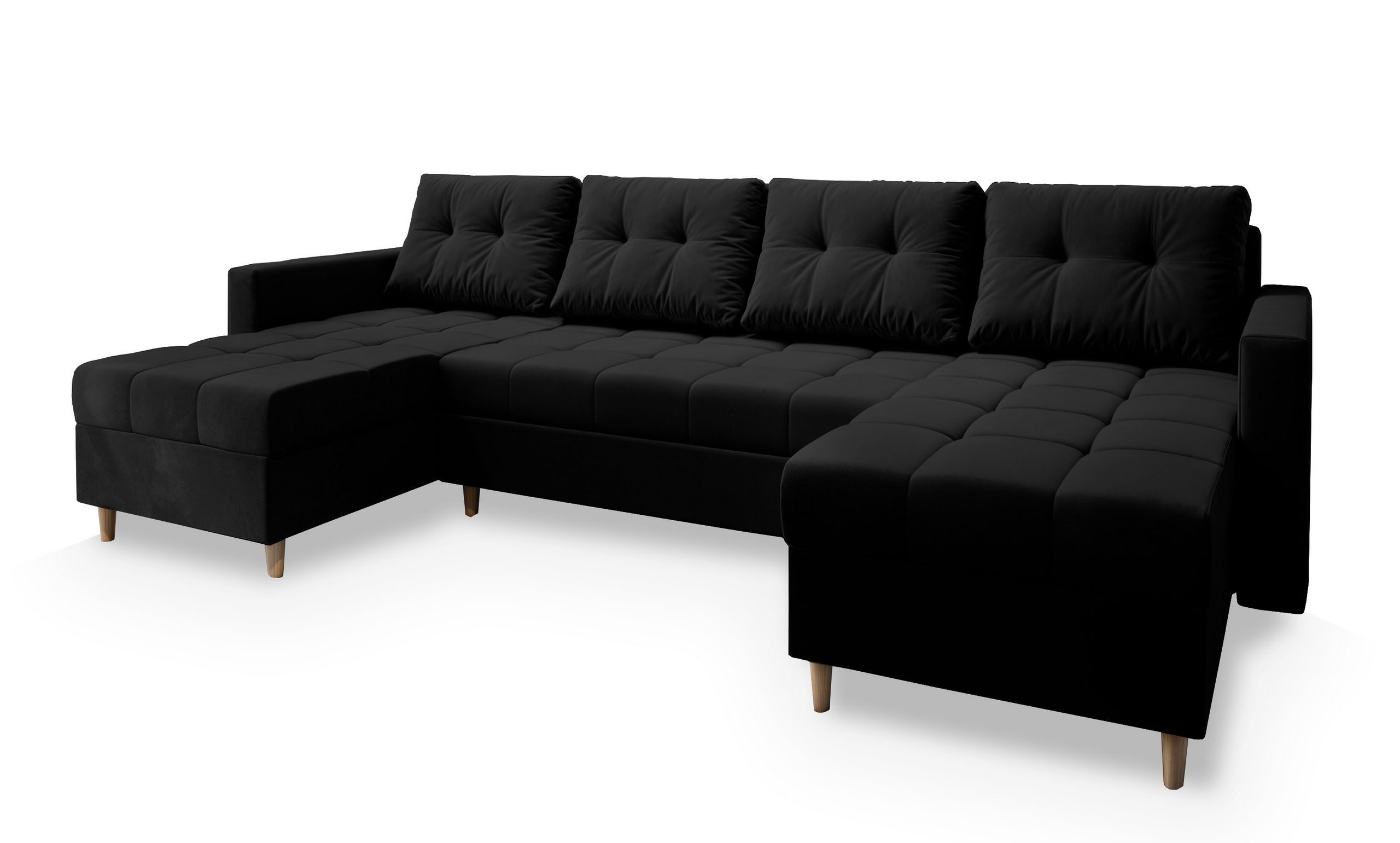 Masseno Ecksofa MILO mit Schlaffunktion U-Form, günstig online kaufen