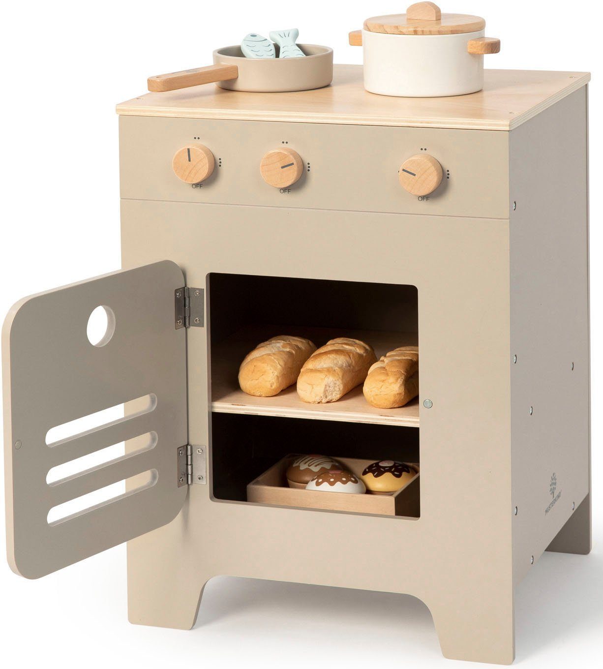 MUSTERKIND® Kinder-Herd Mix & Match, warmgrau/natur, FSC® - schützt Wald günstig online kaufen