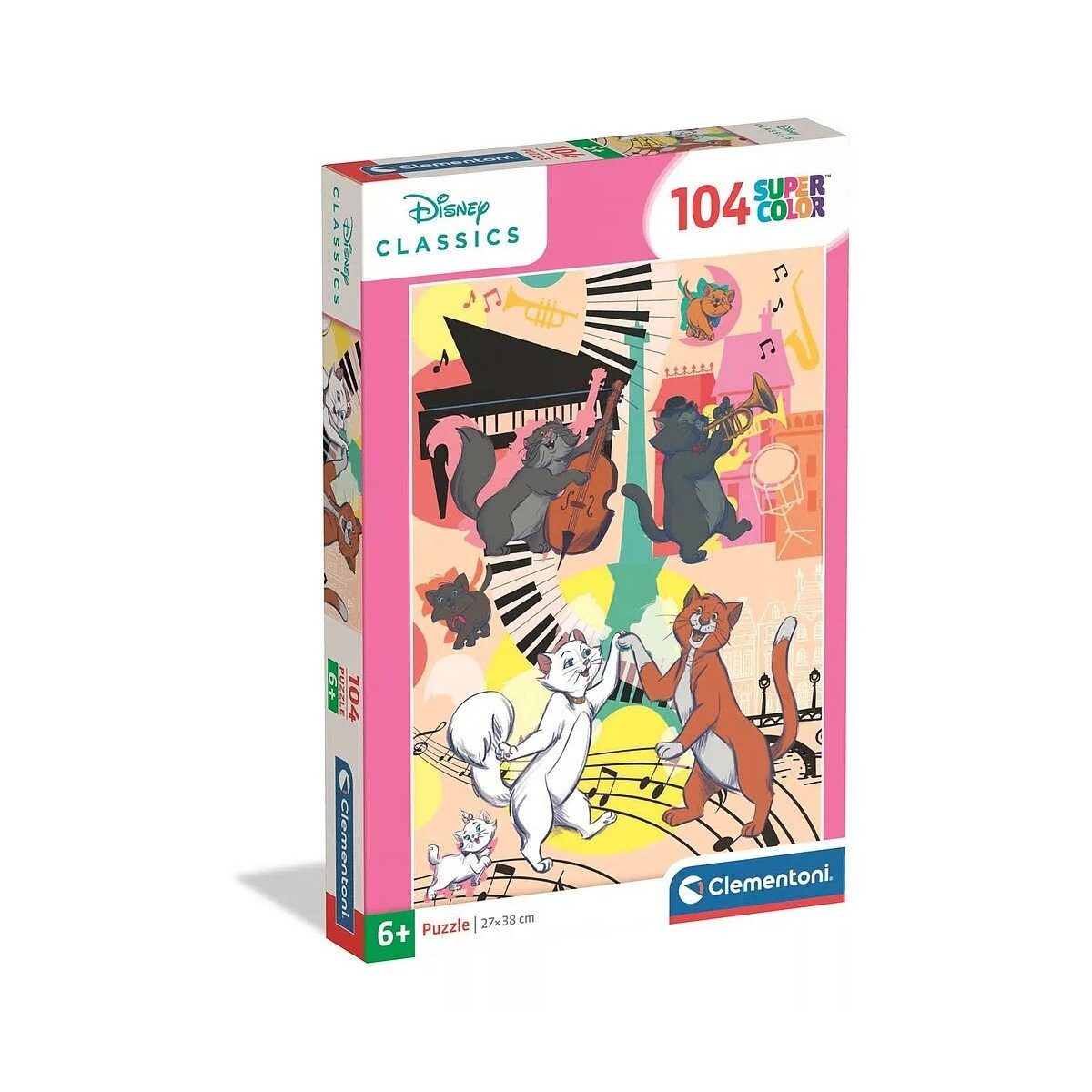 Disney Lernspielzeug Disney Classics Aristocats 104-teiliges Clementoni-Puzzle