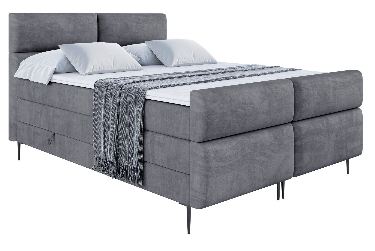 ALTDECOR Boxspringbett BOXI3-F-Z KING (Multipocket-Matratze H4, günstig online kaufen