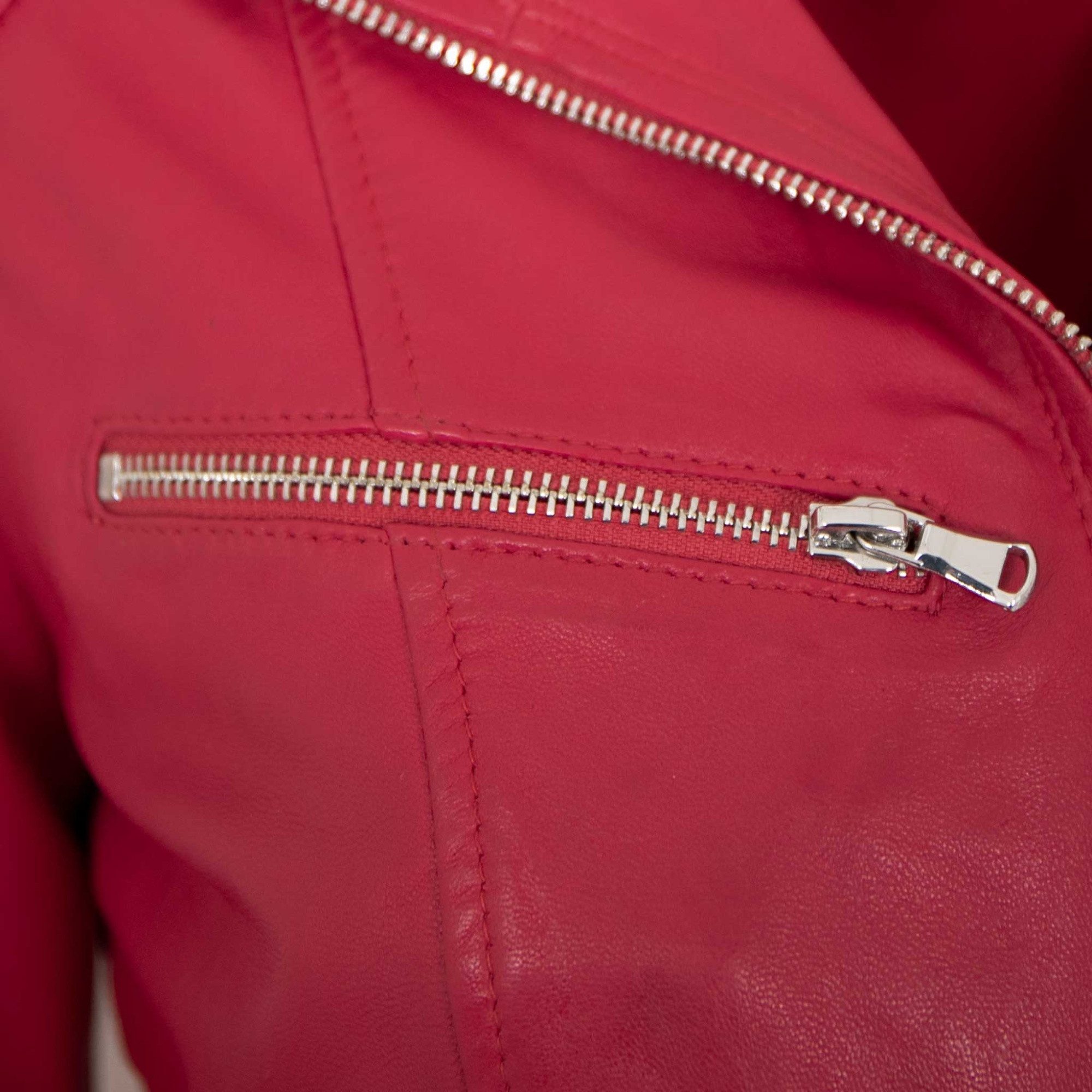 Jilani Lederjacke Maura Jilani Collection - Damen Lederjacke Lammnappa rubin rot