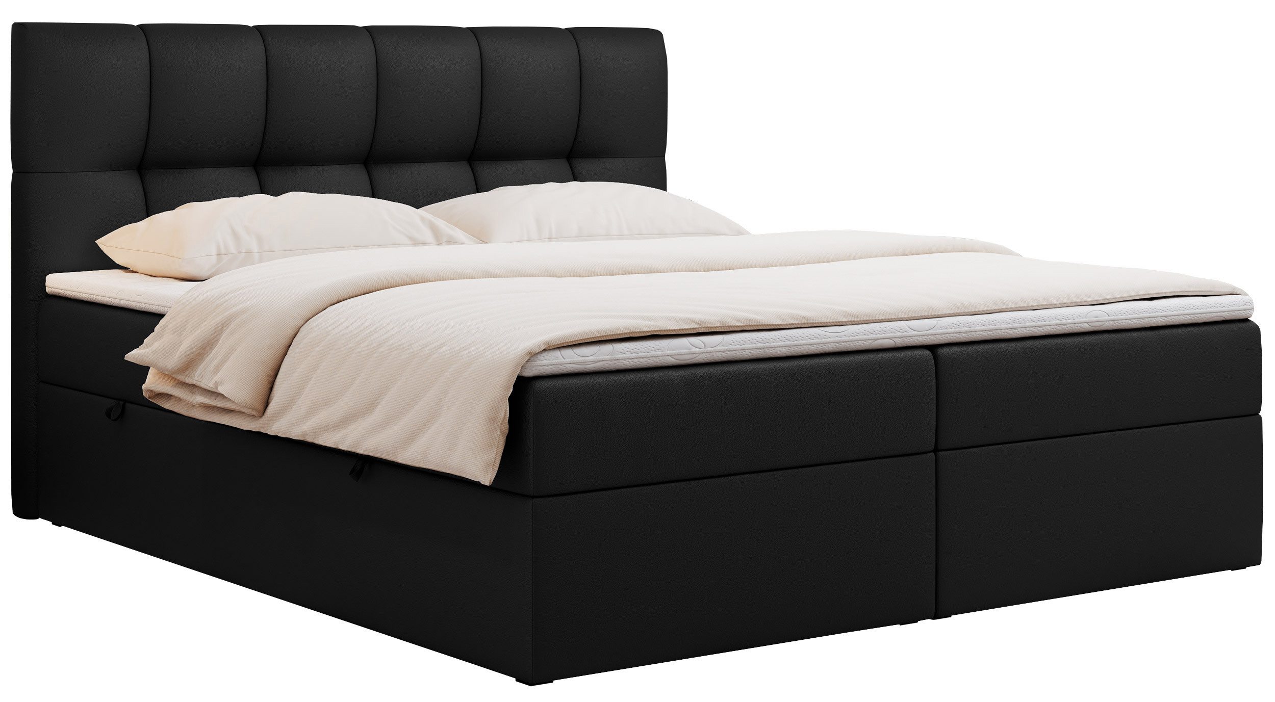 MKS MÖBEL Boxspringbett Rico (Set, Packung, T30-Schaum, Polsterbett, 7 Härt günstig online kaufen