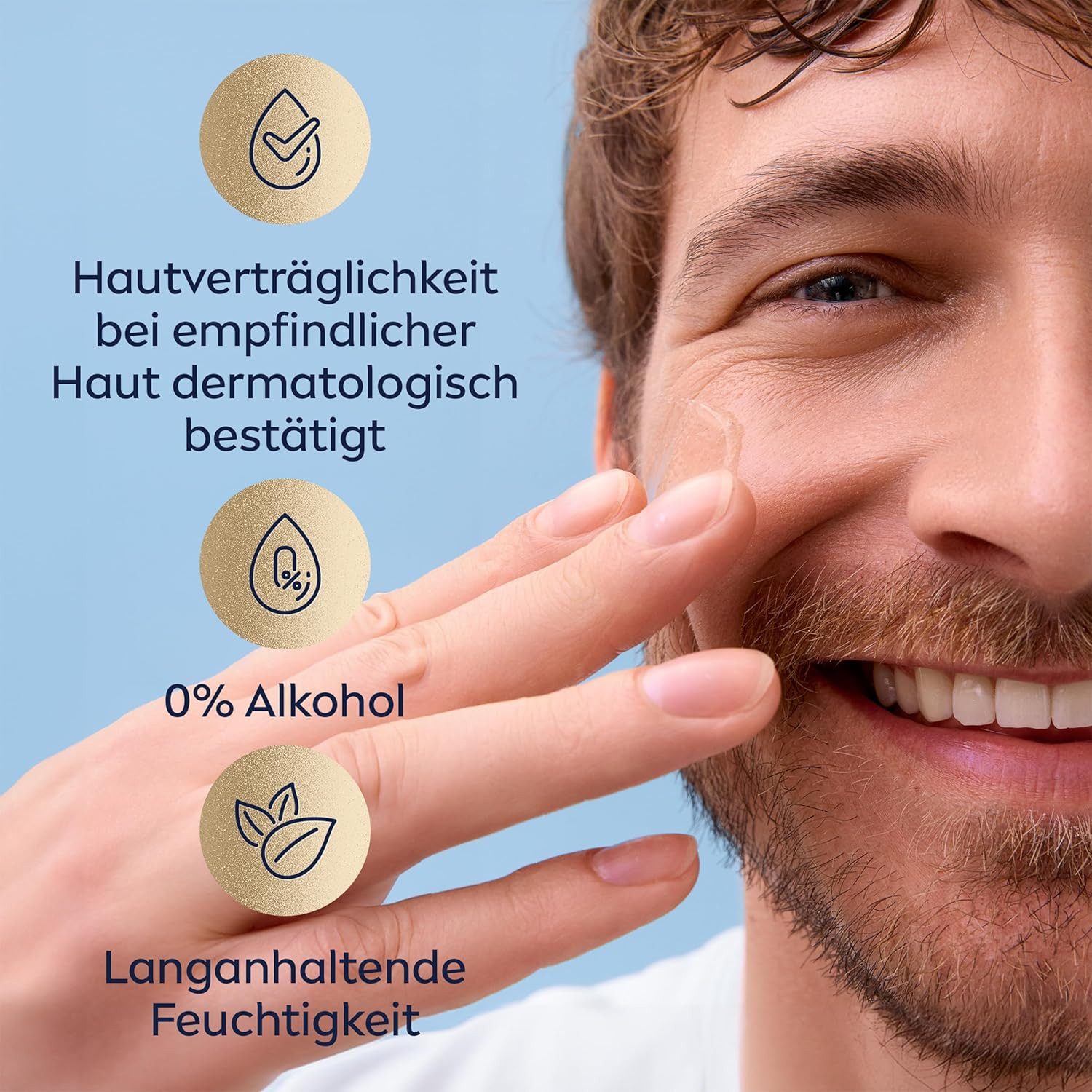 Nivea Men Gesichtspflege Sensitive Bart & Gesicht Pflege-Gel, 1-tlg.