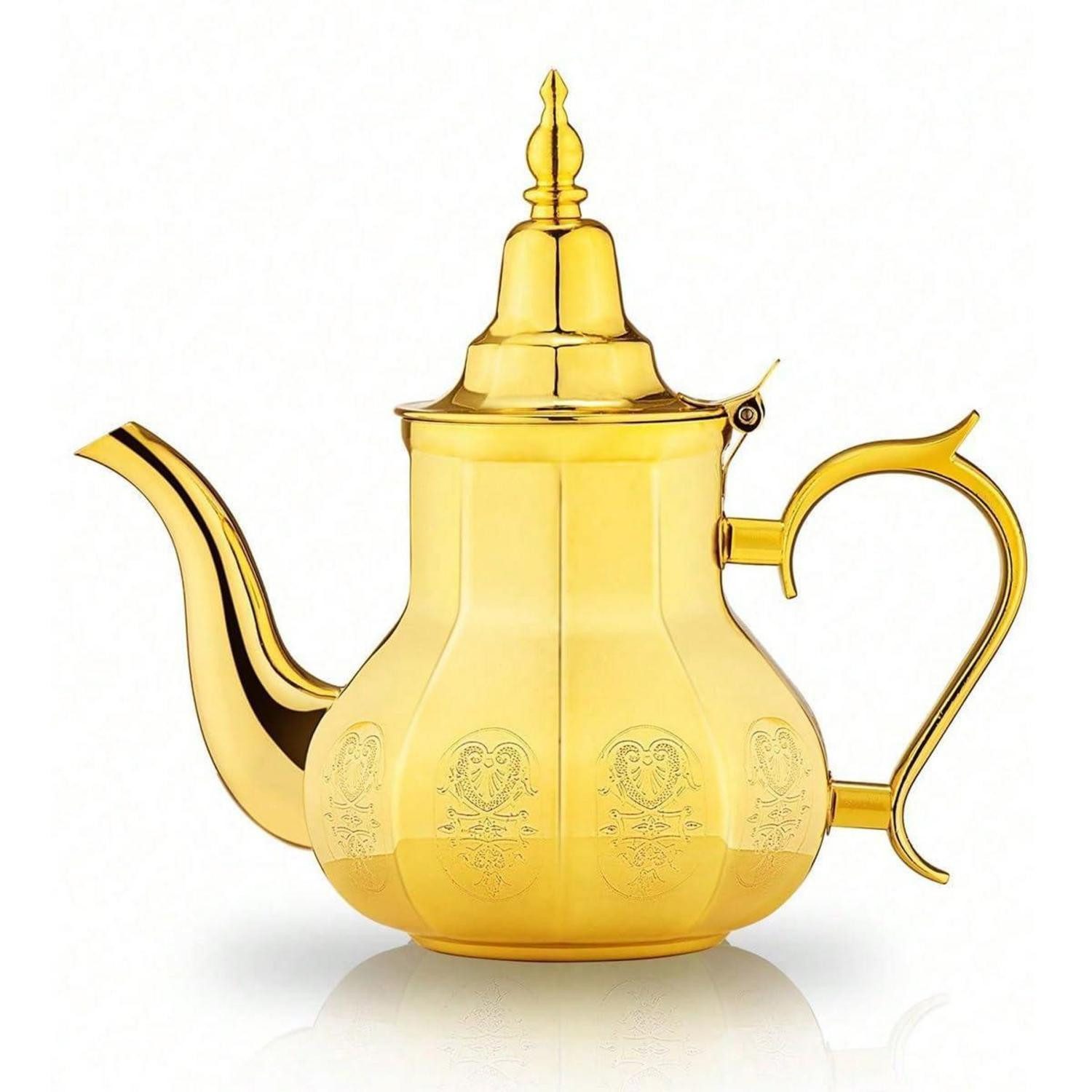 LuxusKollektion Teekanne Teekanne Edelstahl arabisch 0.7l Gold