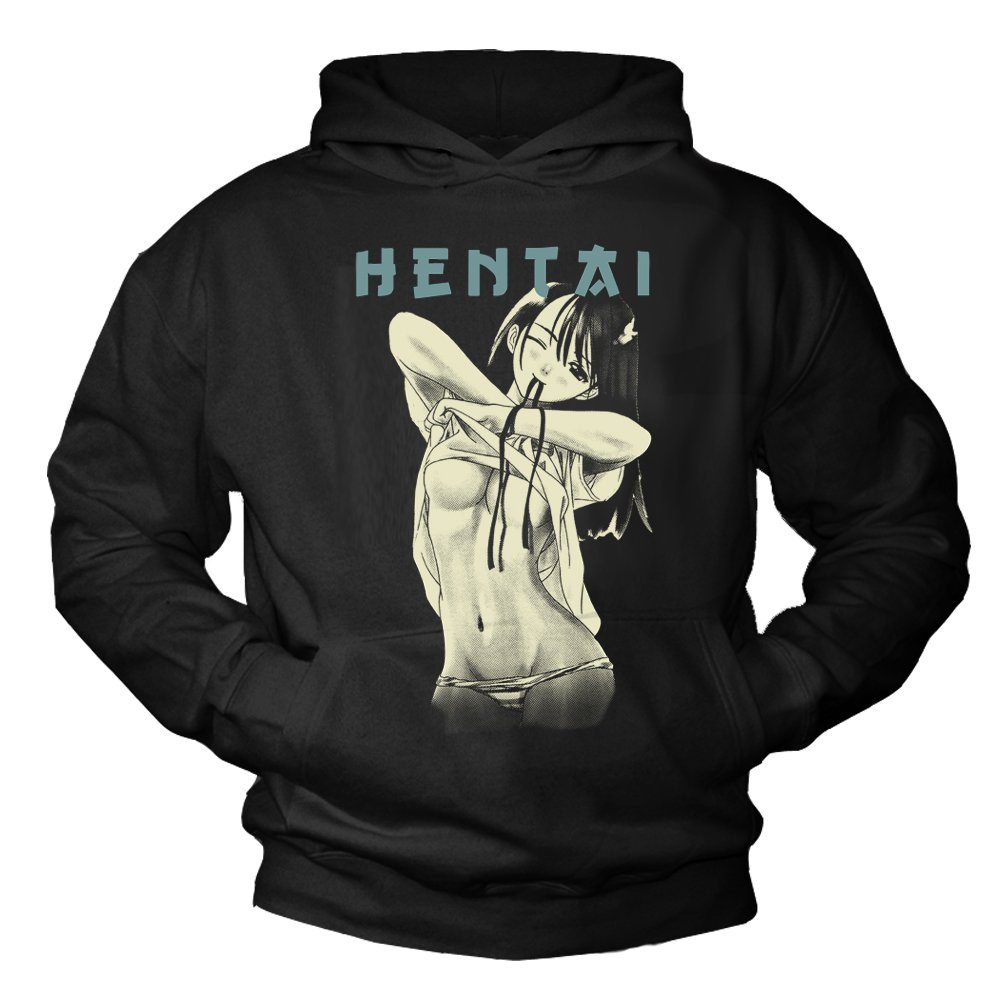 MAKAYA Kapuzenpullover Sweatshirt Comic Manga Nerd Gamer Anime Hoodie Motiv Kapuze Pulli