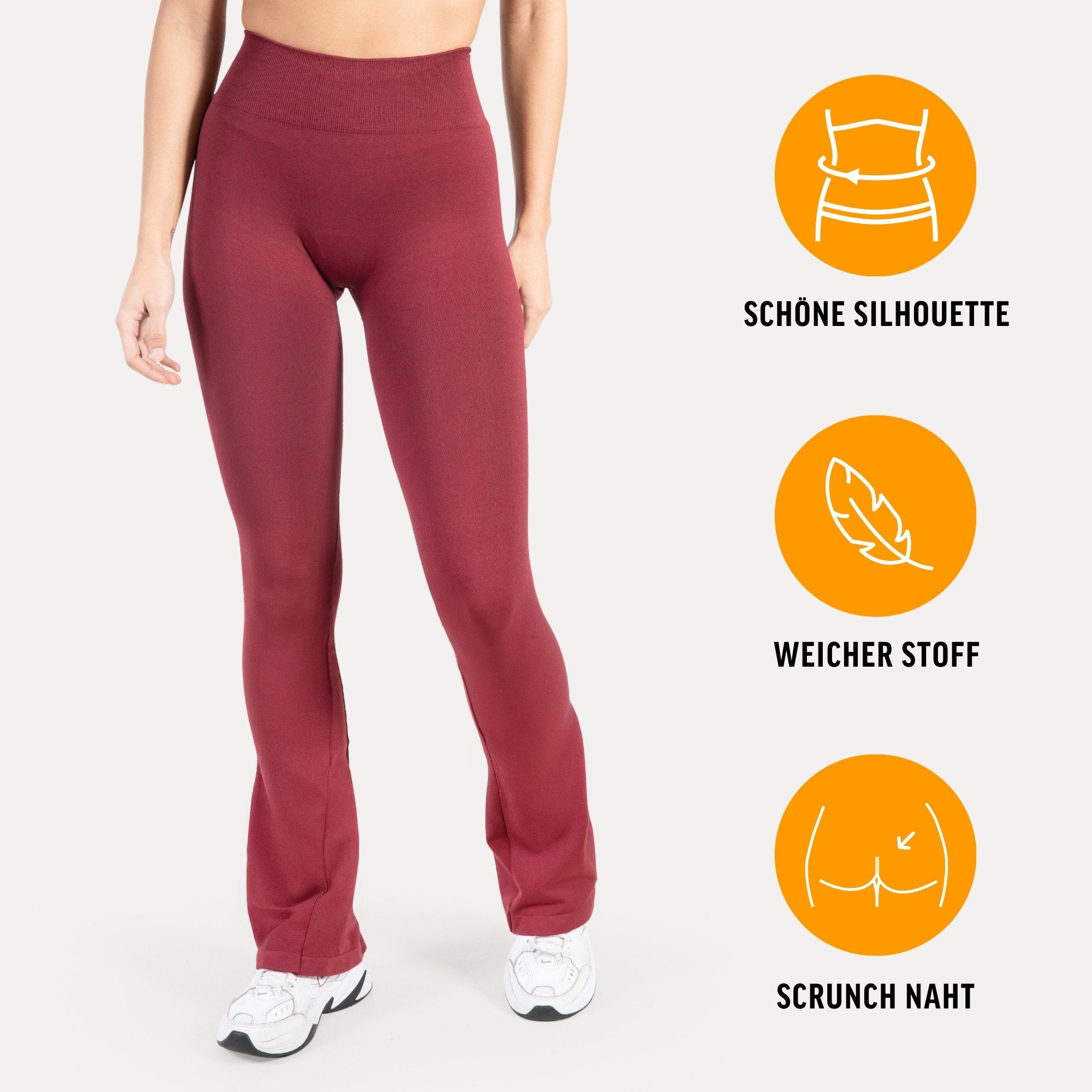 Smilodox Leggings Aylin Schlaghose Sportleggings Scrunch Booty Push UP Frei günstig online kaufen