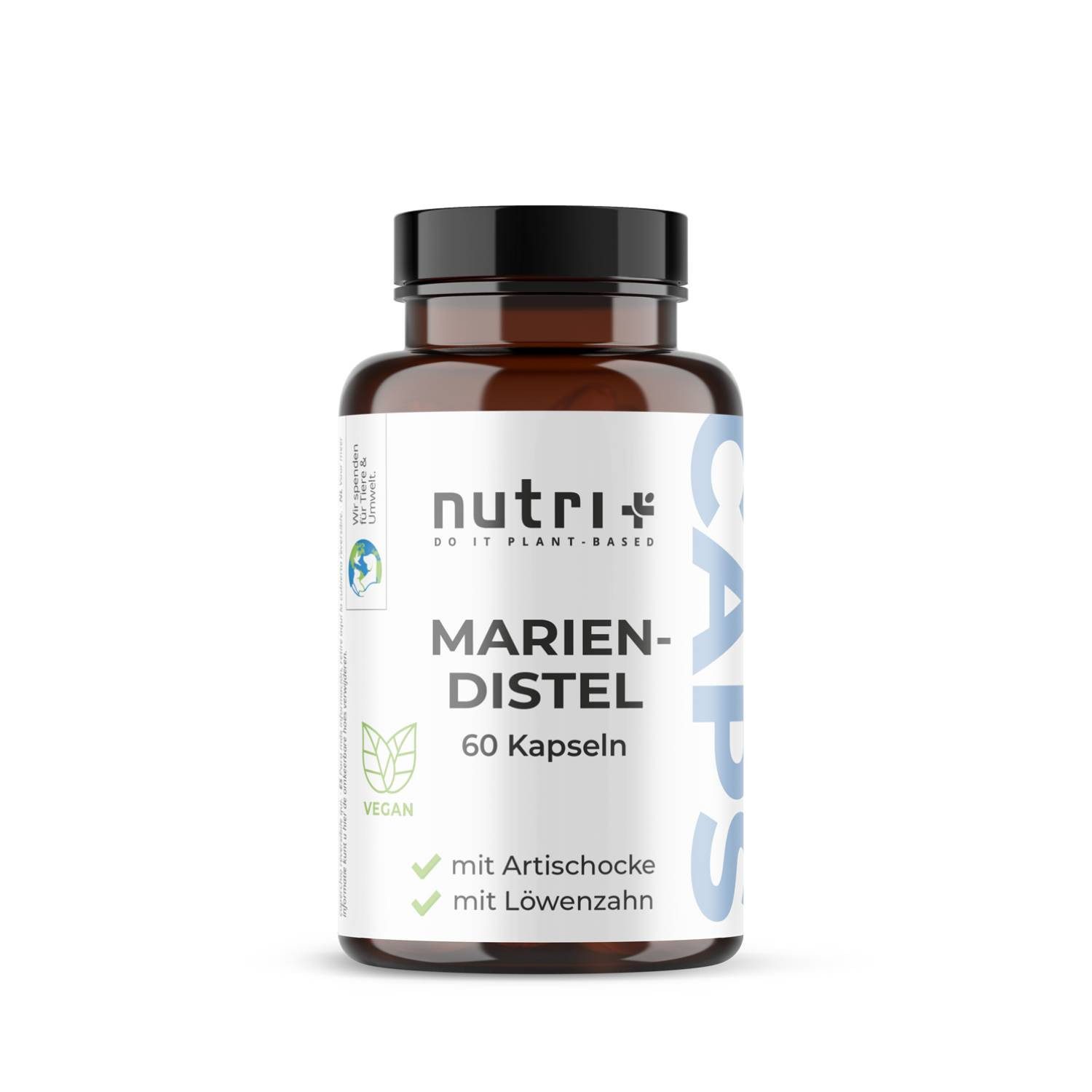 nutri+ Mariendistel Kapseln mit Artischocke + Löwenzahn Kapseln