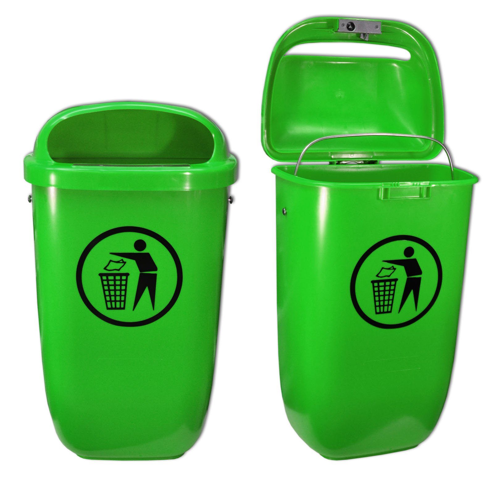 Sulo Mini Müllcontainer Tischeimer, Grün/Rot Mülleimer