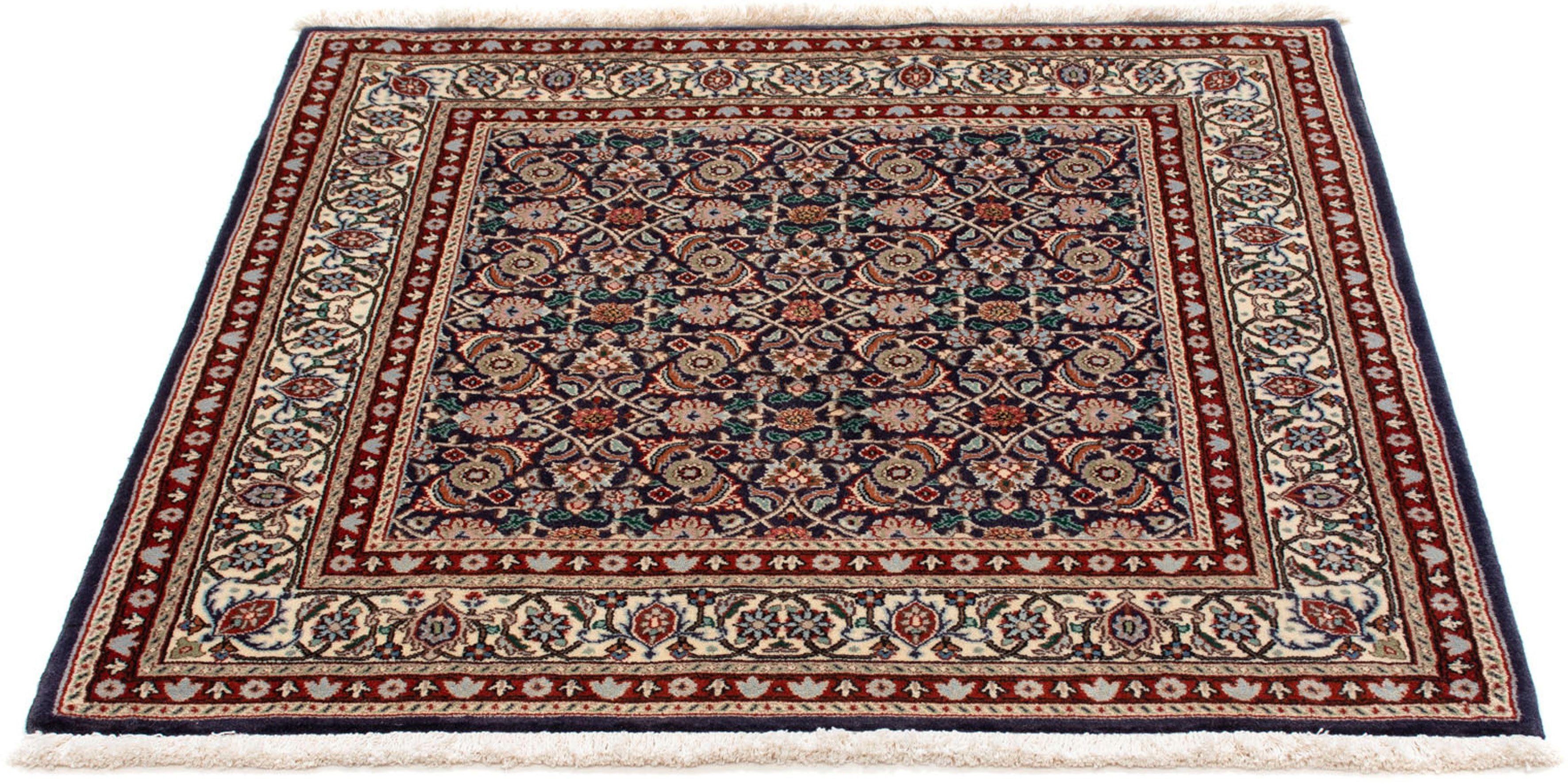 Orientteppich Perser - Classic quadratisch - 102 x 100 cm - dunkelblau, morgenland, quadratisch, Höhe: 10 mm, Wohnzimmer, Handgeknüpft, Einzelstück mit Zertifikat