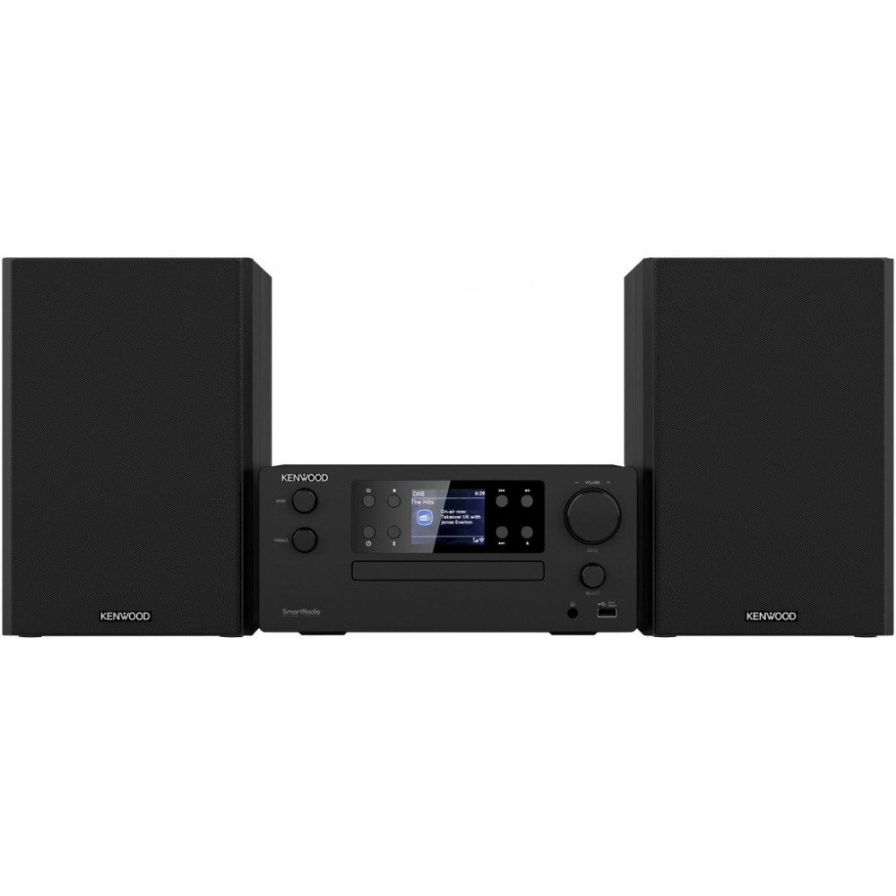 Kenwood Mehrfachsteckdose (Bluetooth, CD Player, Spotify Connect, WLAN, Tuner für UKW/DAB), Vielseitiges Smart Micro HiFi System