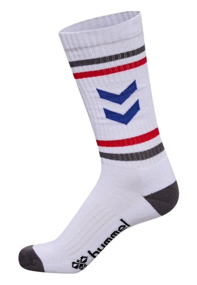 hummel Sportsocken Chevron High Crew Retro weiss/schwarz - 3 Paar