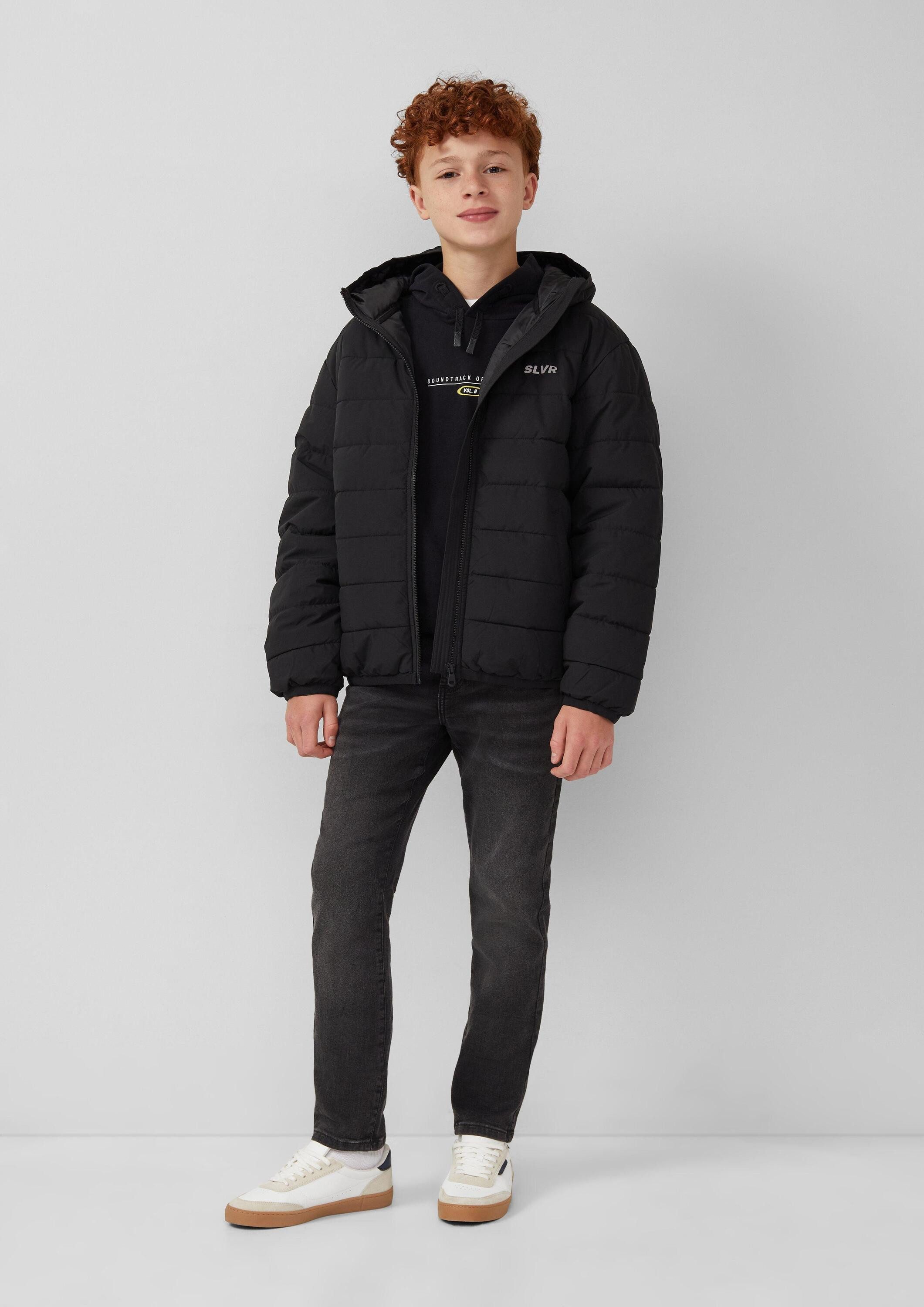 s.Oliver Funktionsjacke Outdoor-Jacke Oversized-Steppjacke mit fixierter Kapuze – Bild 3 von 4