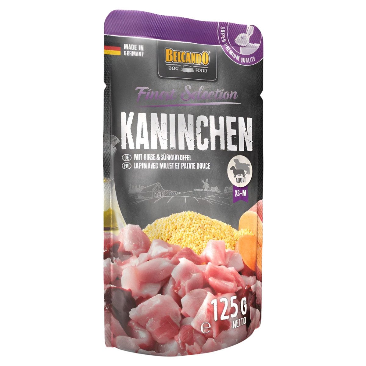 Belcando Kaninchen mit Hirse & Süßkartoffel 125 g, Trockenfutter für: Hund